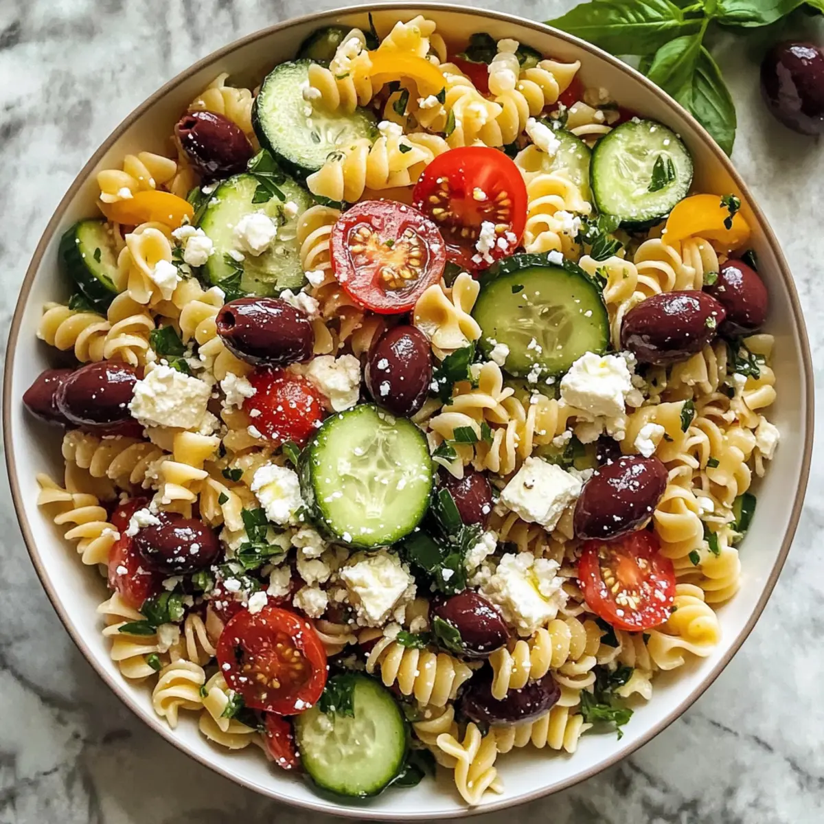 Irresistibler Mediterraner Nudelsalat für den Sommer
