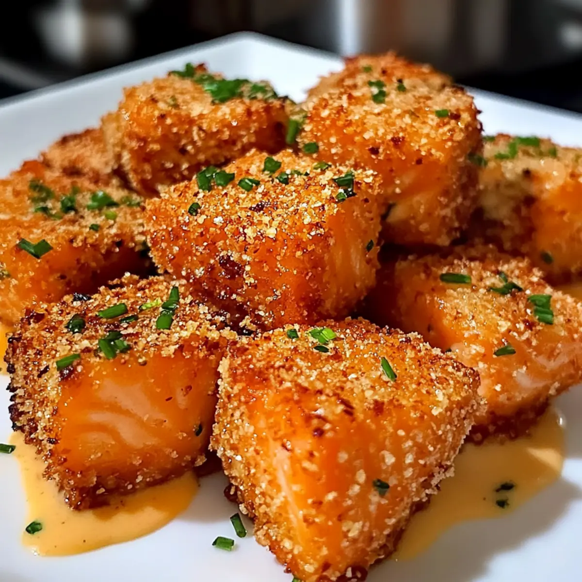 Knusprige Bang Bang Lachs Bissen für jeden Anlass