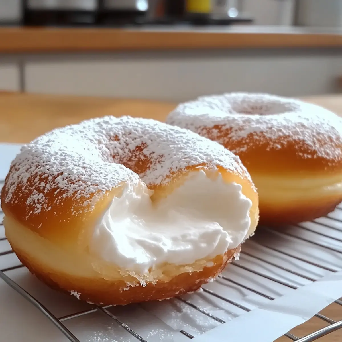 Koreanischer Milchsahne-Donut für Feinschmecker