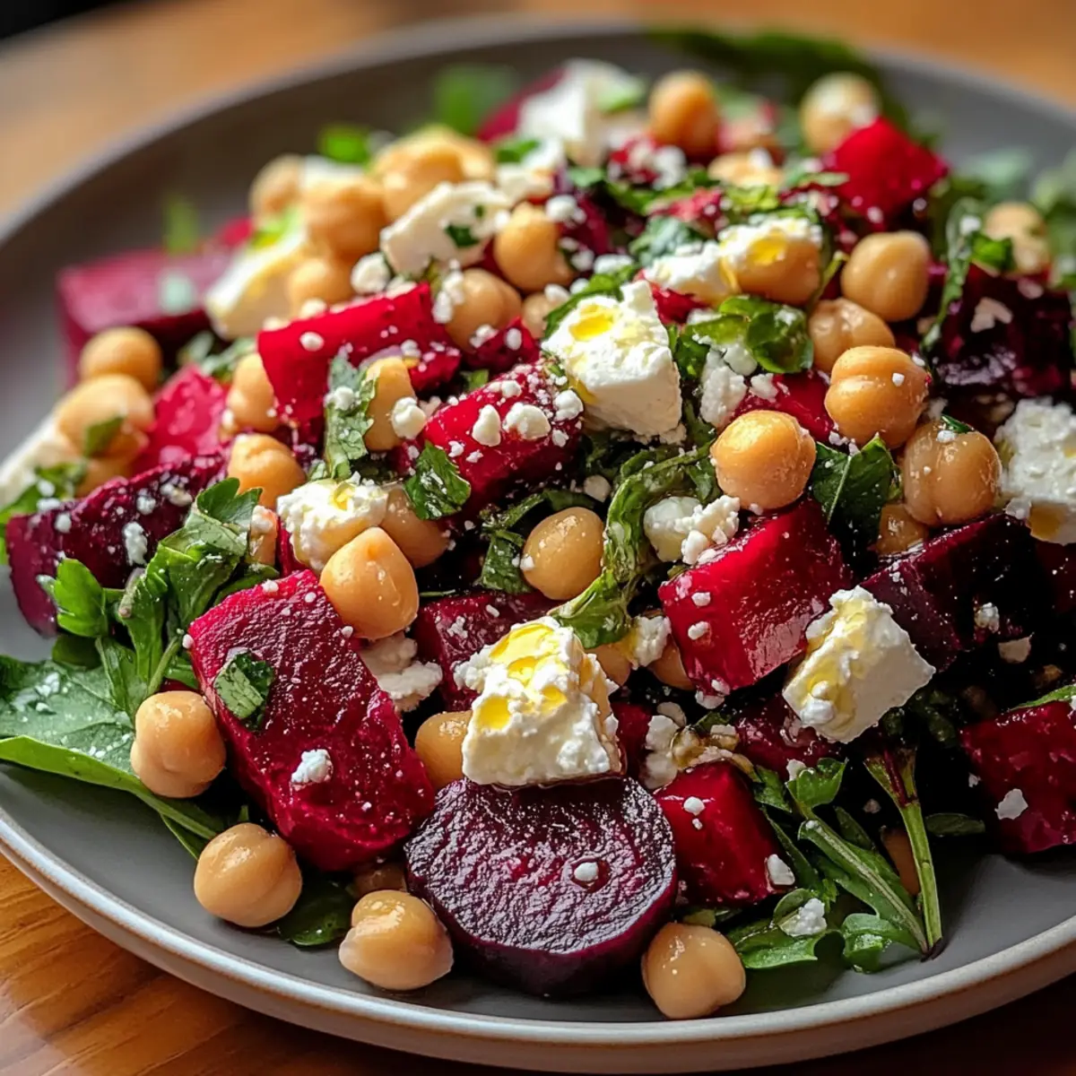 Leckere Kichererbsen-Rote-Bete-Feta-Salat Rezept