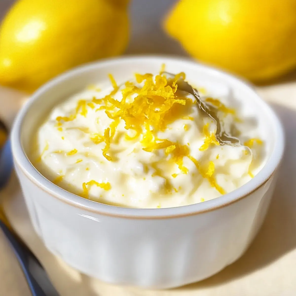 Zitronenquarkpudding mit 3 Zutaten selbst gemacht