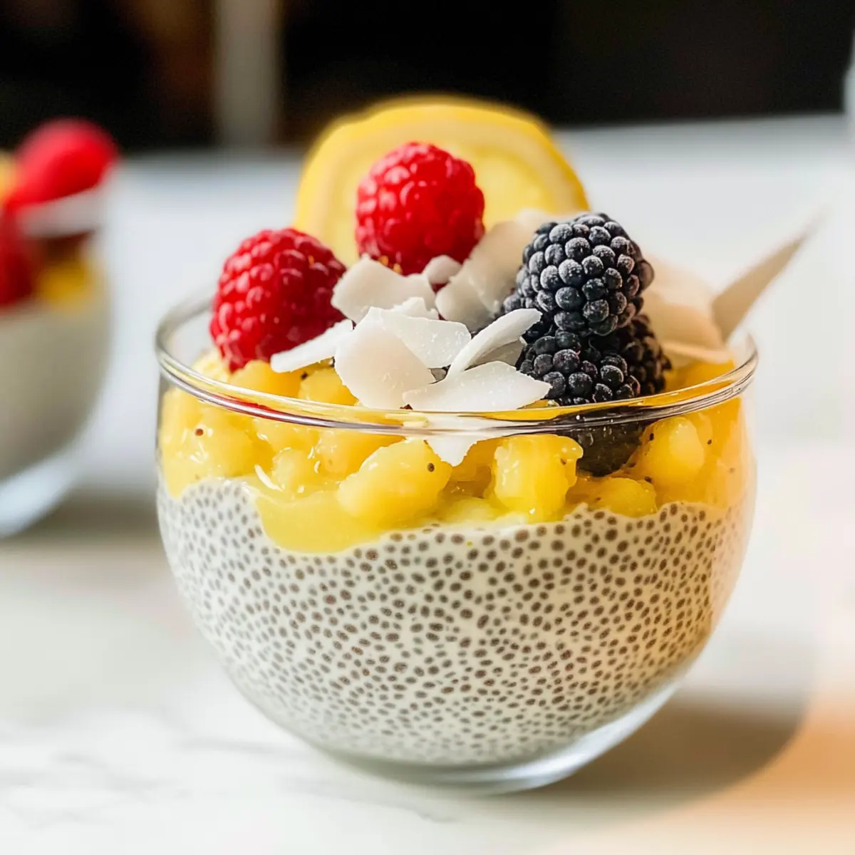 Zitronencreme Chia Pudding für gesunde Genießer
