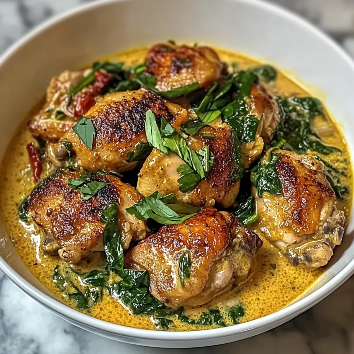Zitronengras-Hühnchen mit thailändischer Kokosnuss-Curry