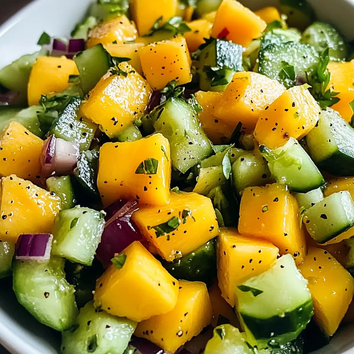 Mango-Gurken-Salat für erfrischende Sommertage