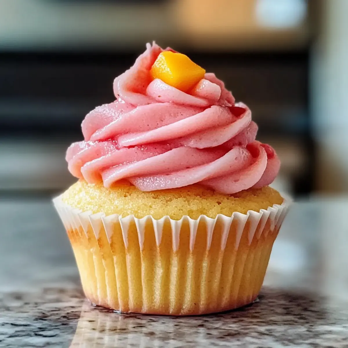 Mango Erdbeer Sonnenuntergang Cupcakes für jeden Anlass
