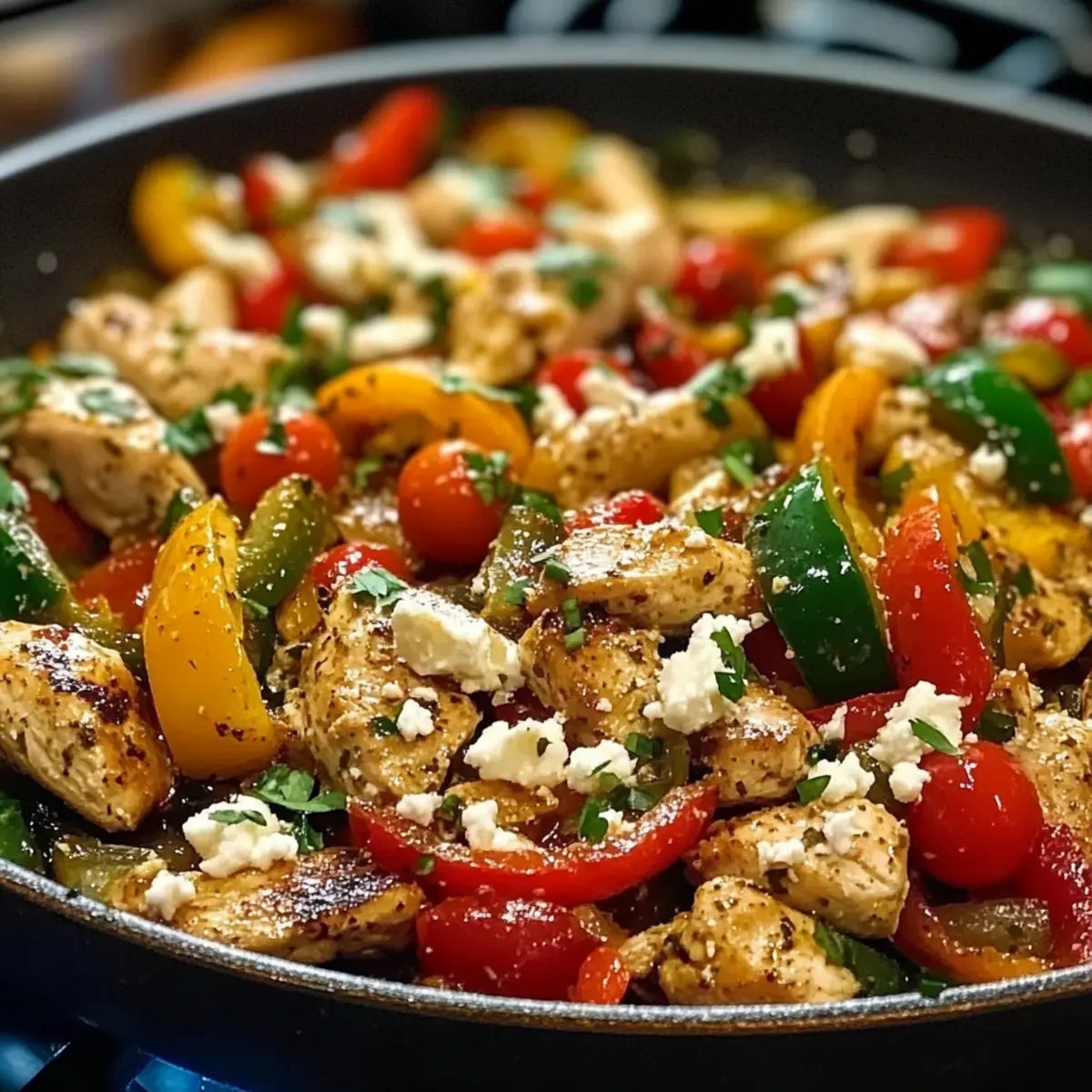 Mediterranes Hähnchen Pfannengericht in 30 Minuten