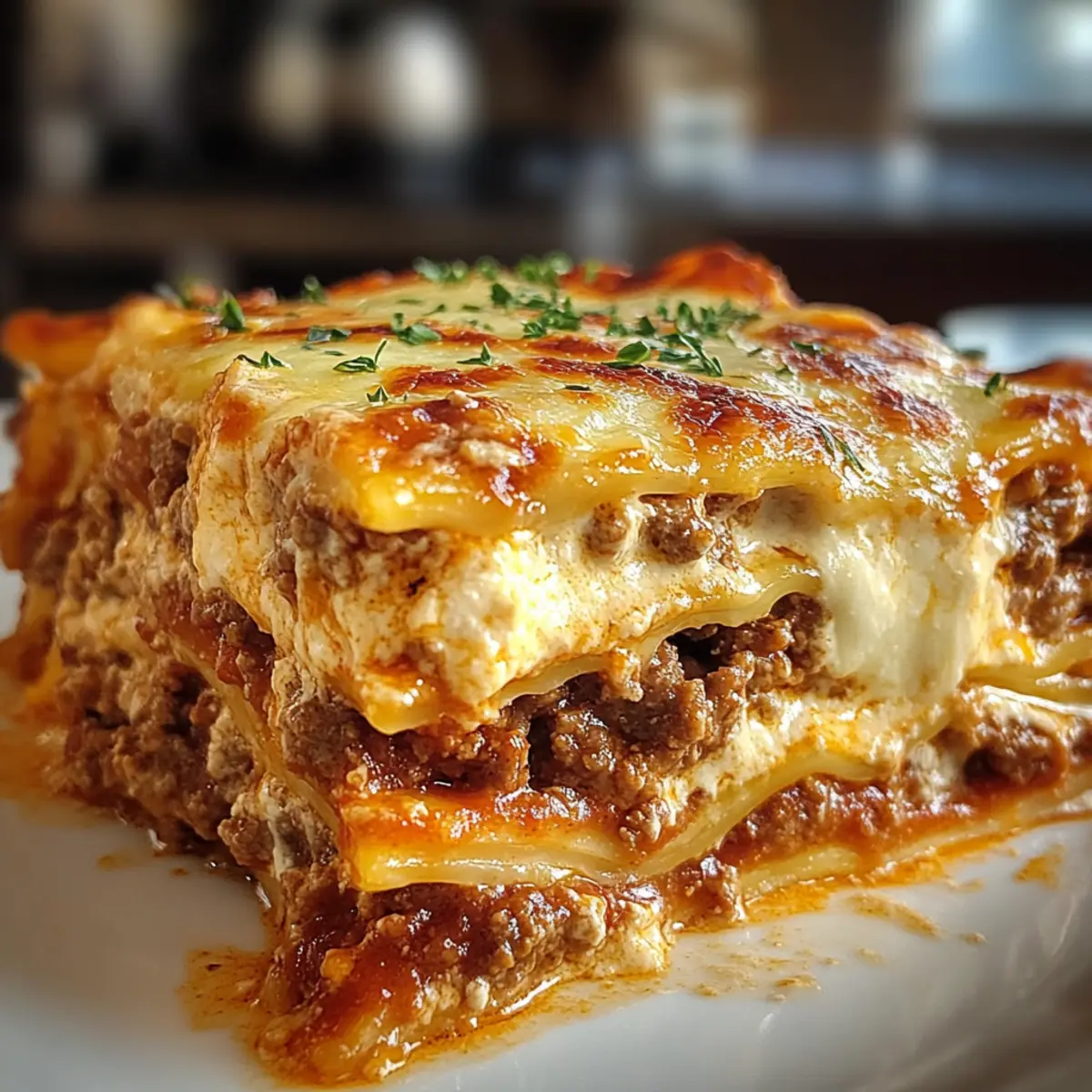 Millionen-Dollar-cremige Rinderlasagne für Feinschmecker