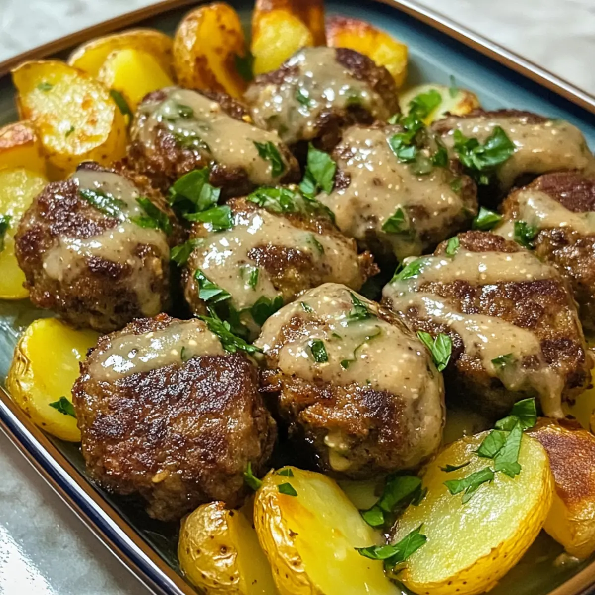 Mundwässernde Tahini-Kofta aus dem Ofen