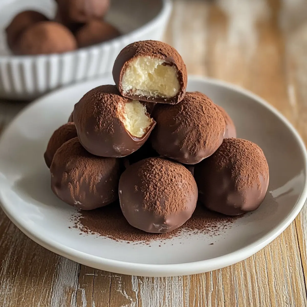 Keine Backen Tiramisu Trüffel für Süßigkeitenliebhaber