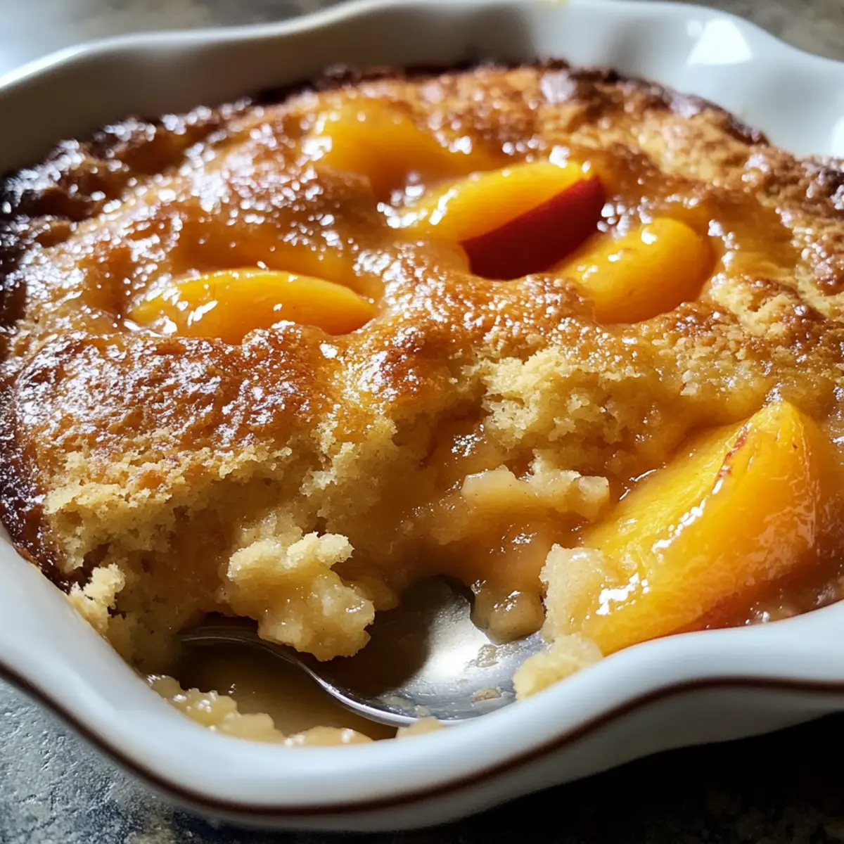 Pfirsich-Cobbler ganz einfach selbst gemacht