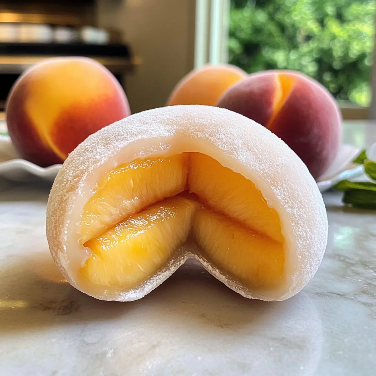Pfirsich-Mochi: Soft und Fruchtig Genießen