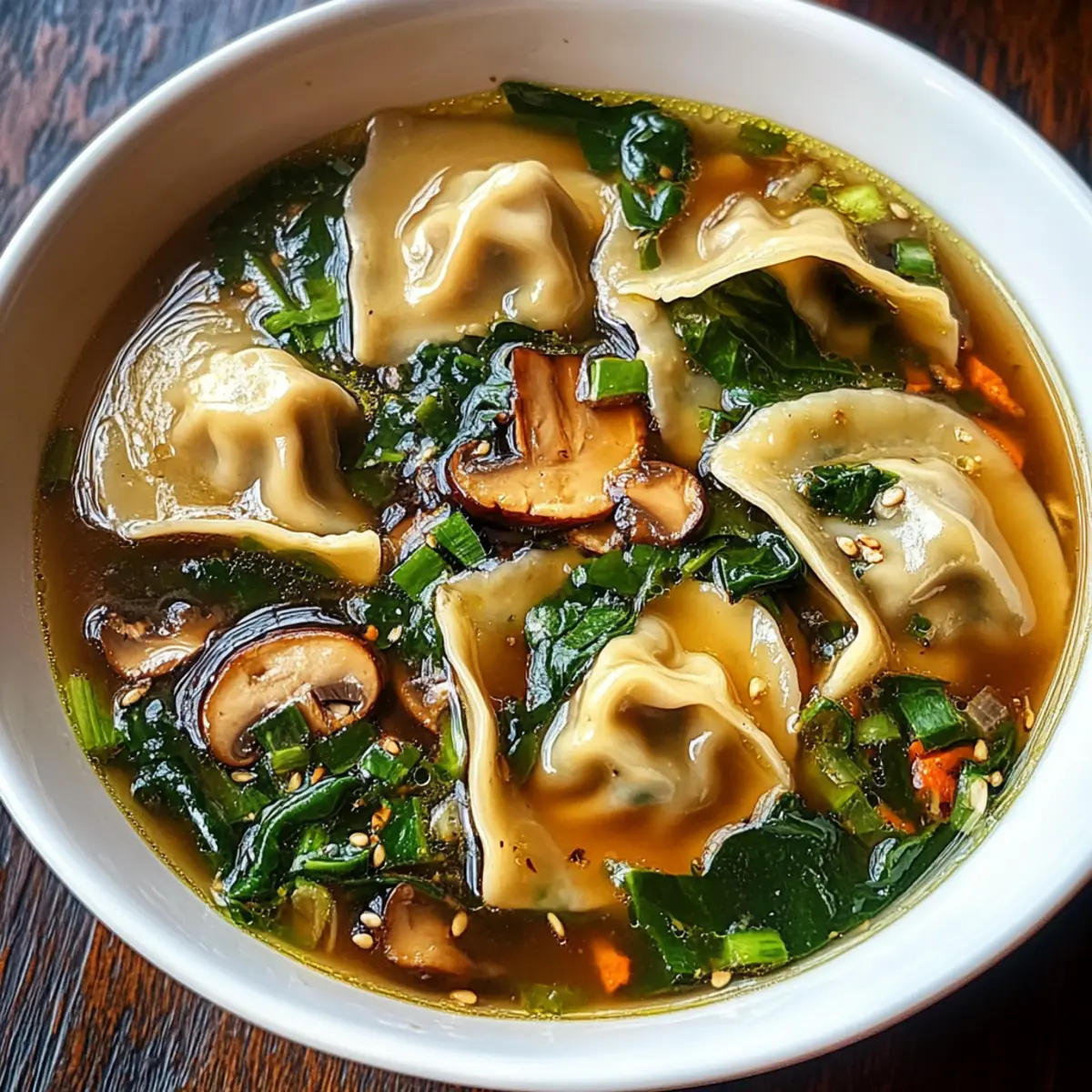 Teigtaschen-Suppe mit Ingwerbrühe für Einsteiger