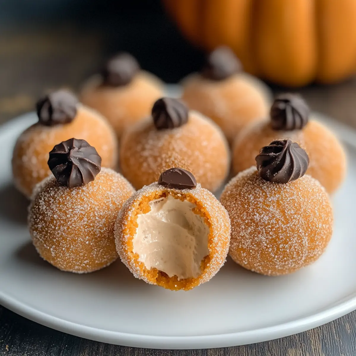 Kürbis Käsekuchen Pralinen für den perfekten Herbstsnack
