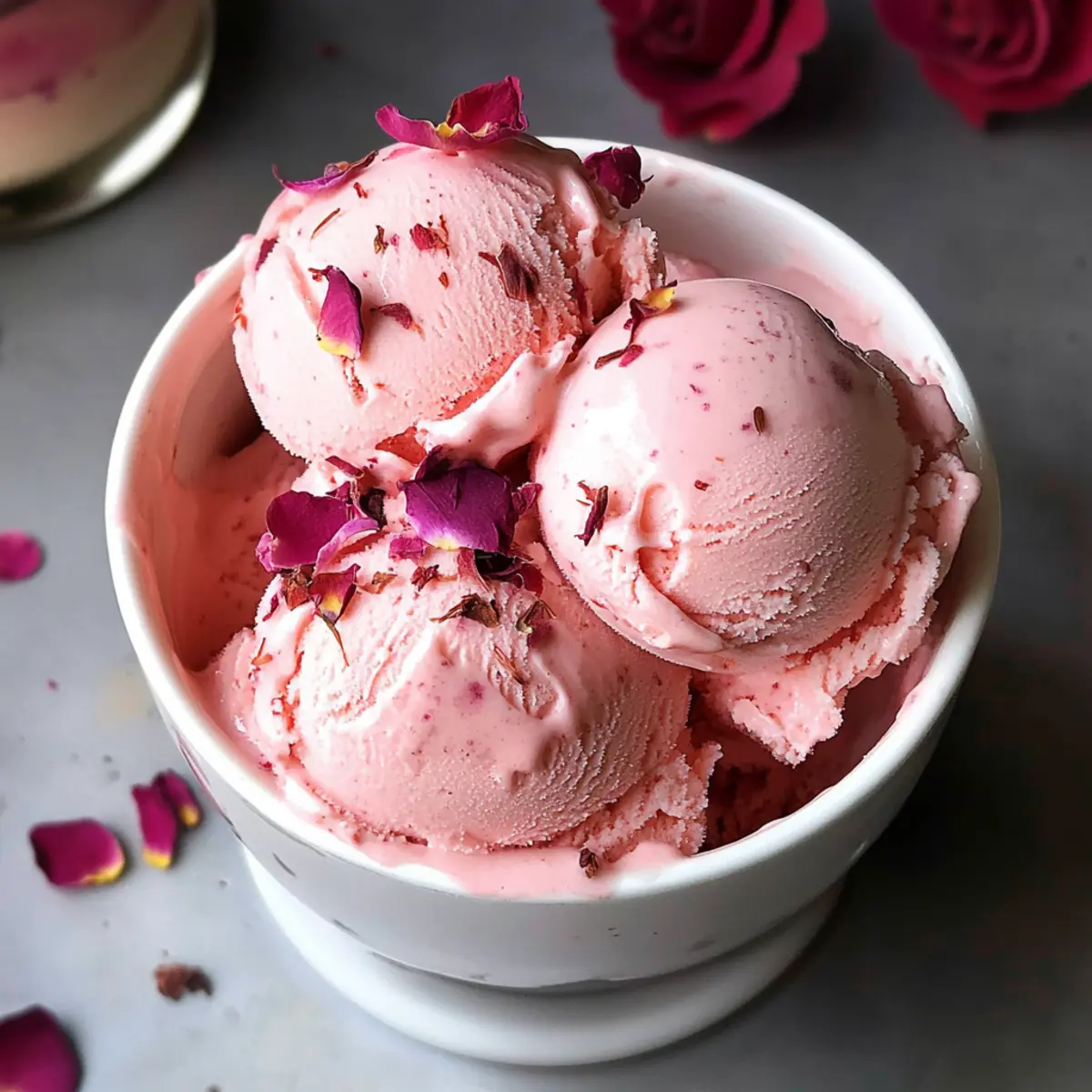 Rosen-Eiscreme: Exotisches Vergnügen aus der Heimat