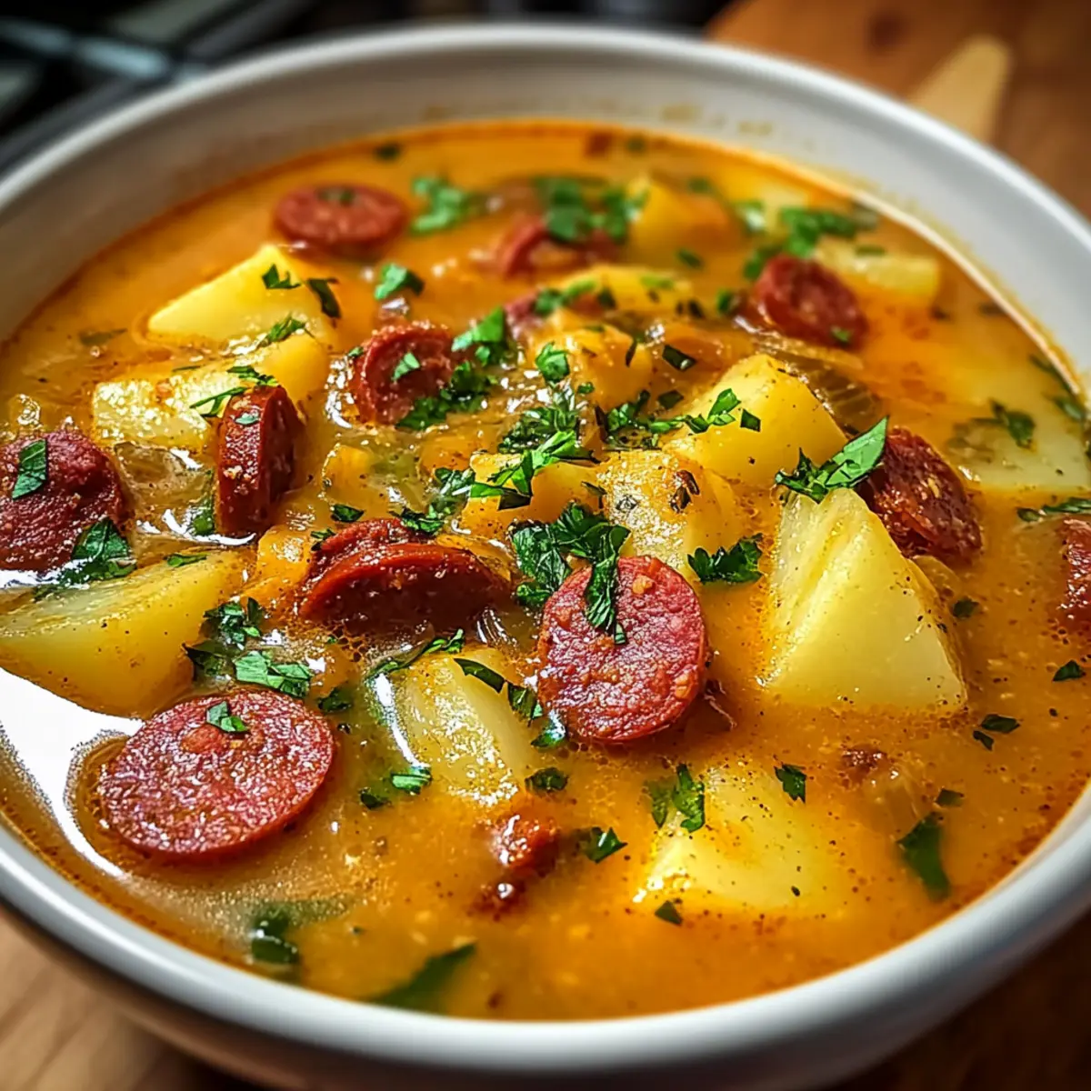 Herzhafte Chorizo-Suppe für gemütliche Abende