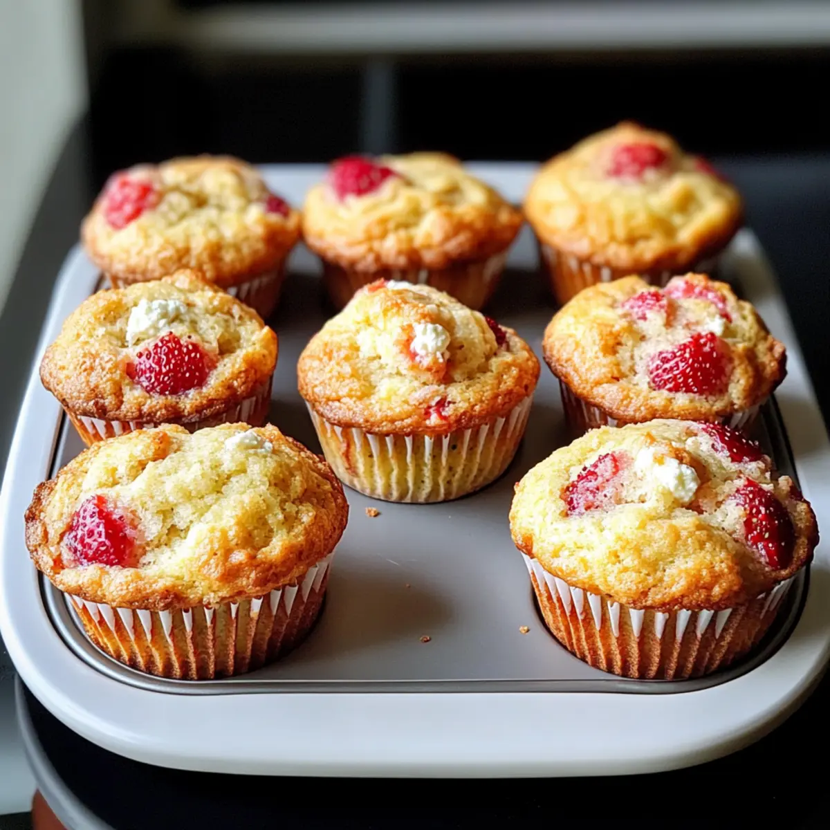 Erdbeer-Ricotta-Muffins für frühlingshafte Frühstücksmomente