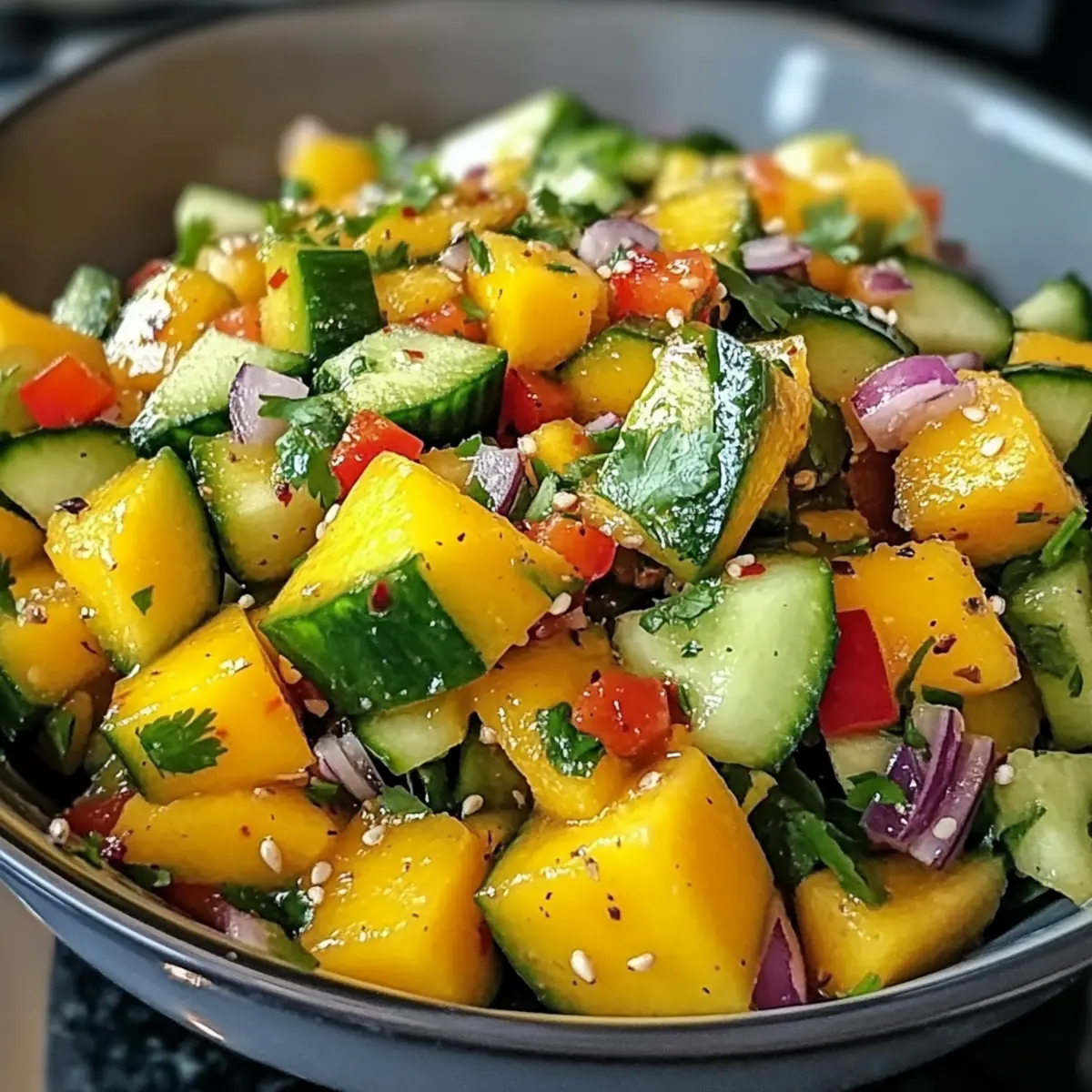 Erfrischender Thai-Mango-Gurken-Salat für jeden Tag