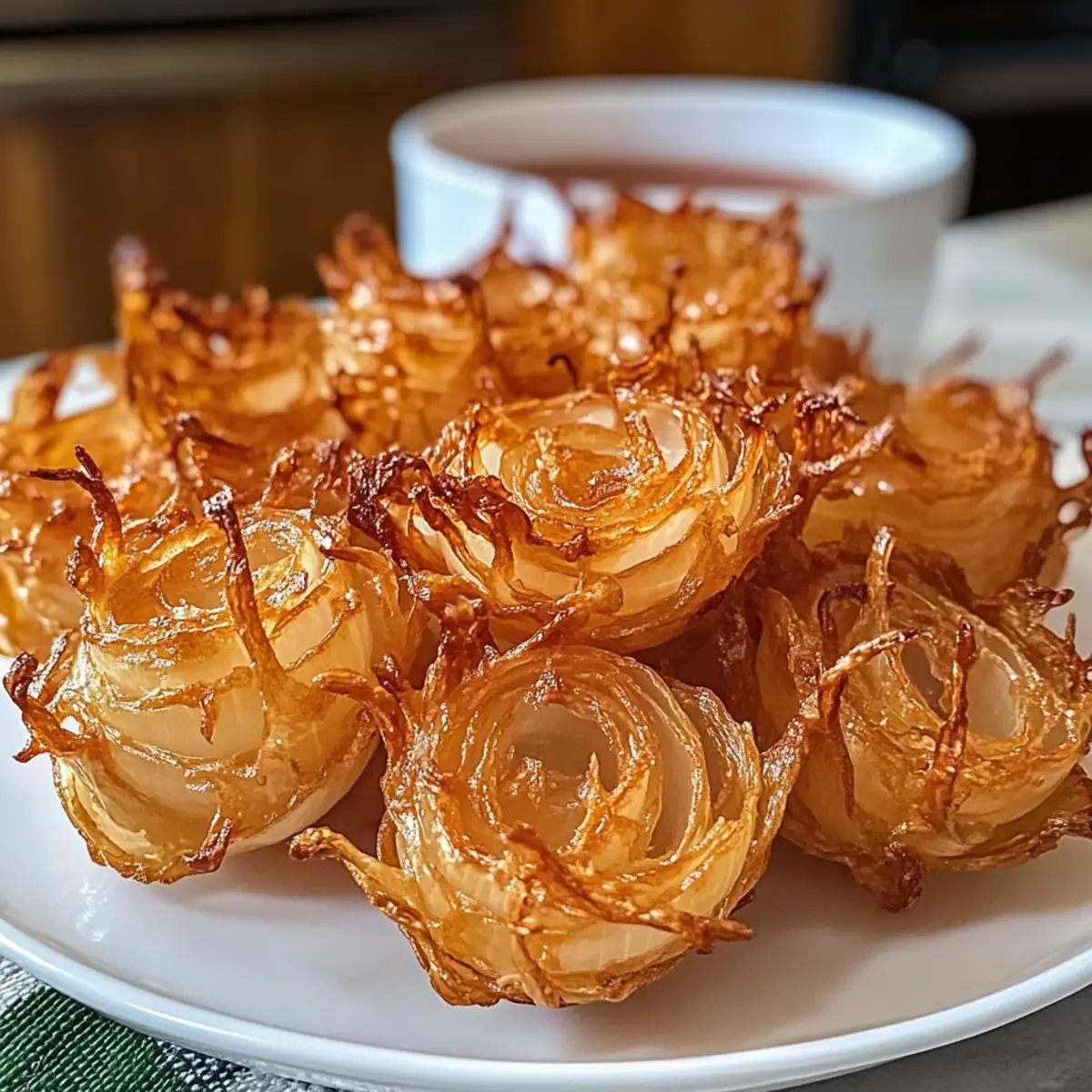 Luftfritteusen knusprige Mini-Blütenzwiebeln leicht gemacht