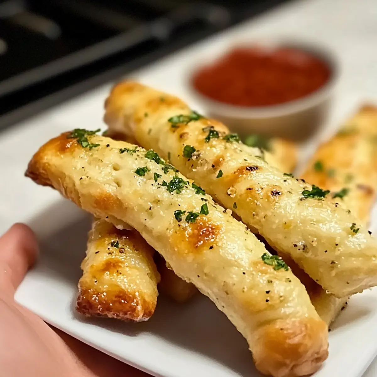 Air Fryer Knoblauchbrotstangen in 30 Minuten