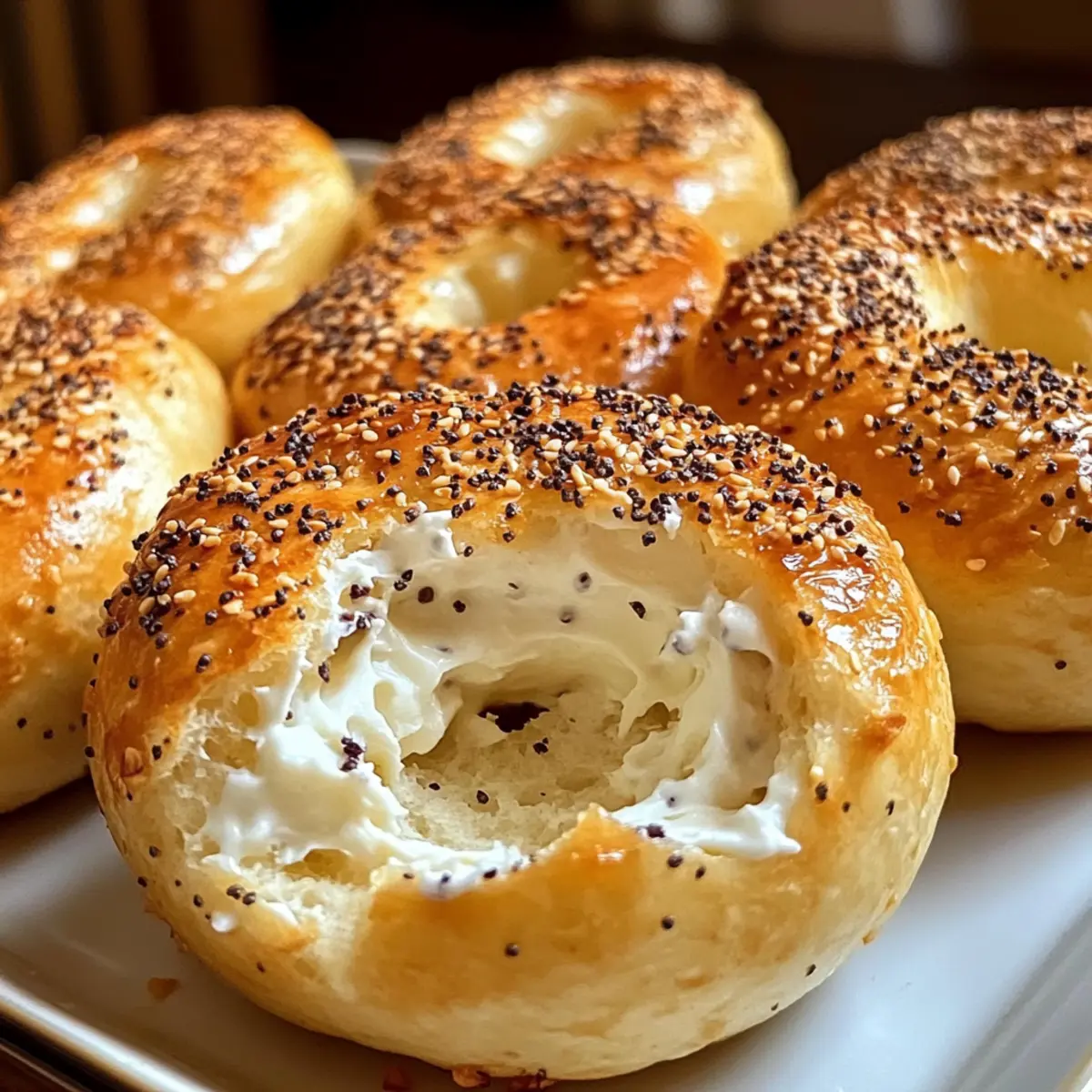 Bagel Bissen für Protein-Liebhaber