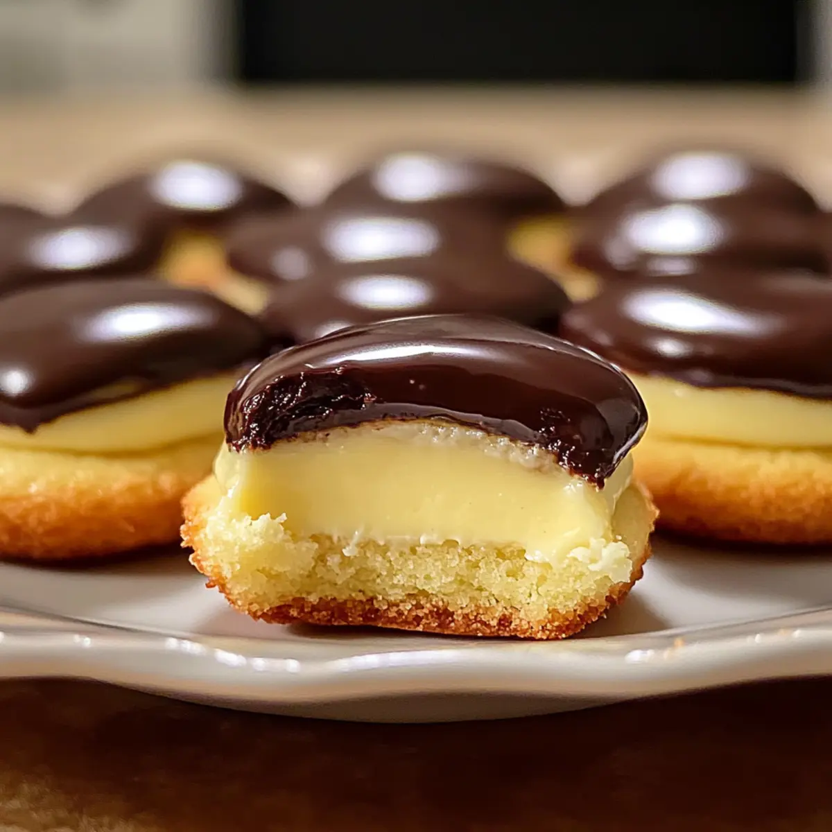 Boston Cream Pie Kekse Bissen für süße Genussmomente