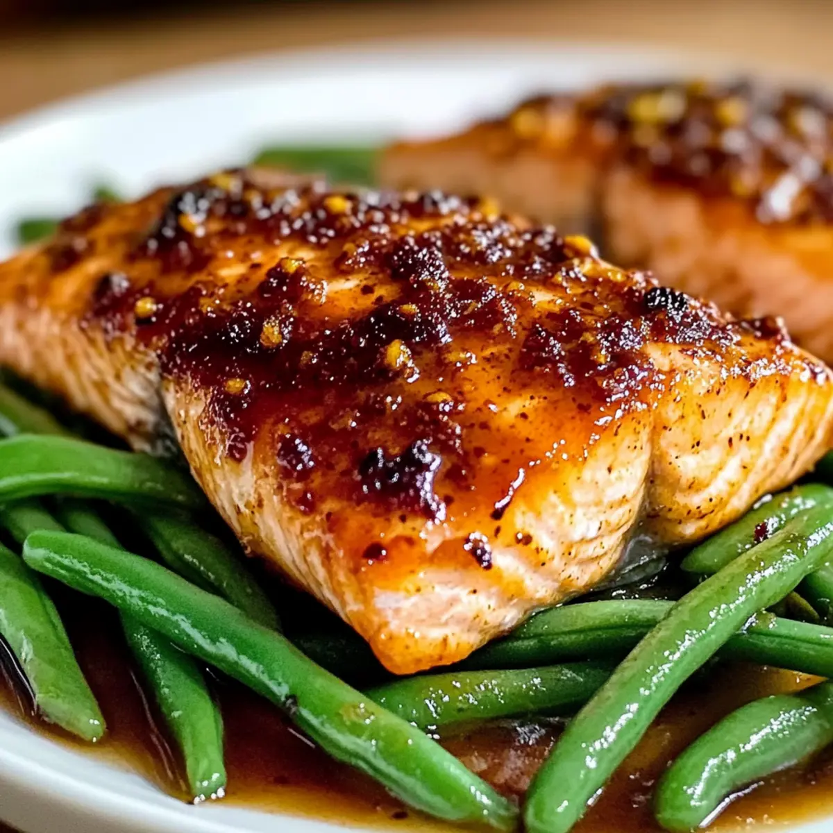 Brauner Zucker gebackener Lachs mit rauchigem Geschmack