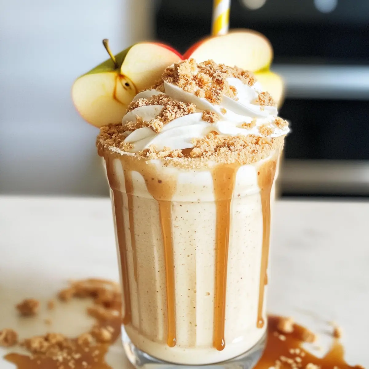 Karamell-Apfel-Pie-Milchshake für den perfekten Genuss
