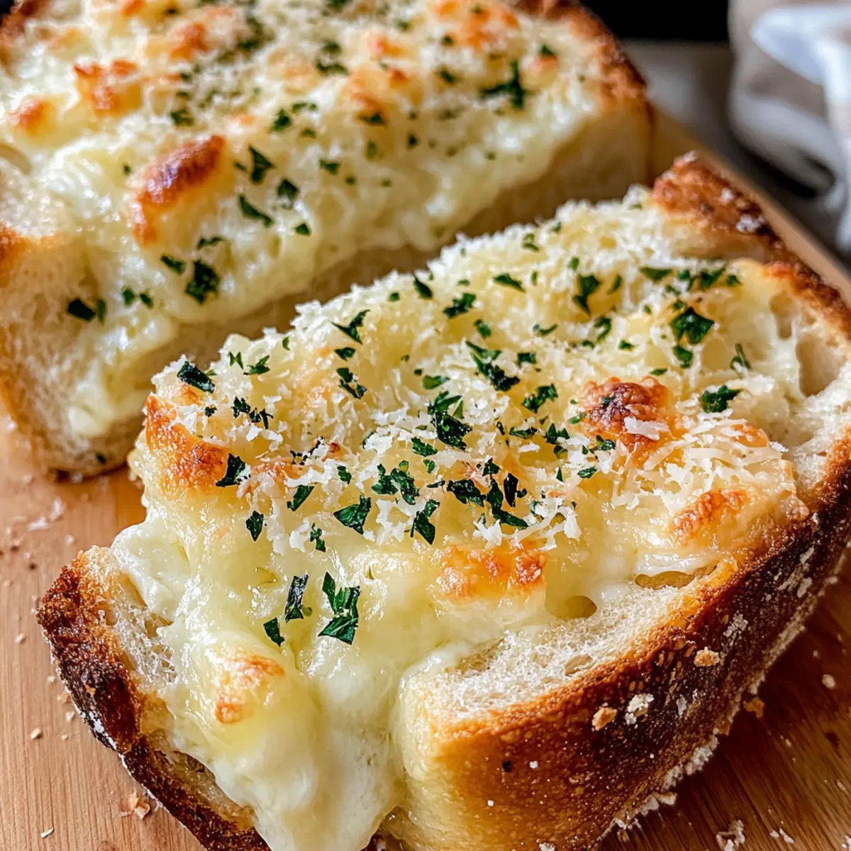 Käse Knoblauchbrot für Genussmomente zuhause