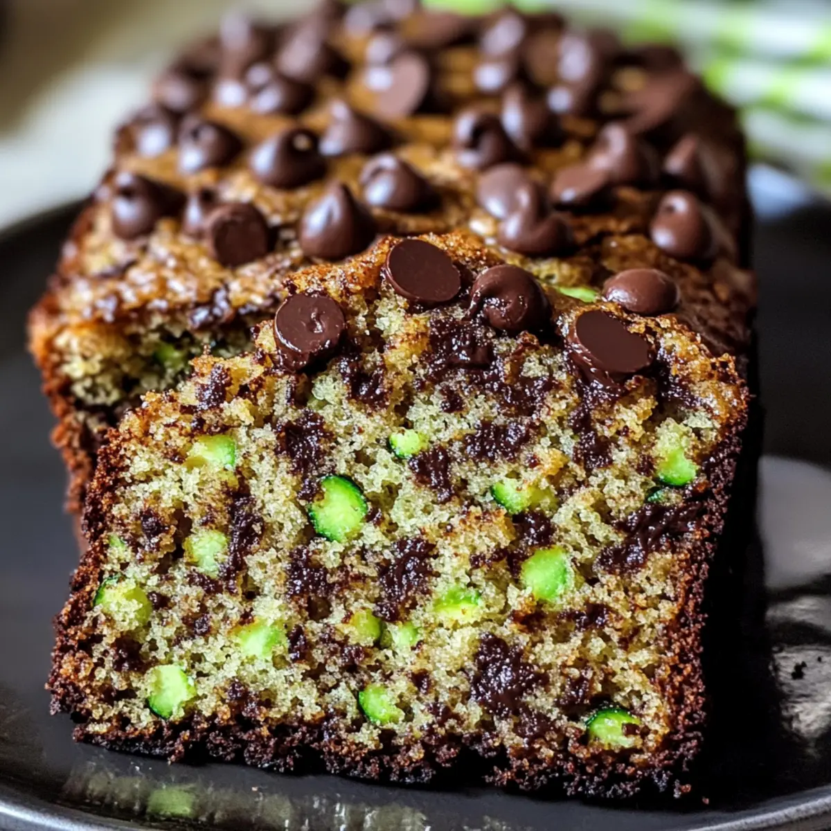 Saftiges Schokoladenstückchen Zucchini Brot