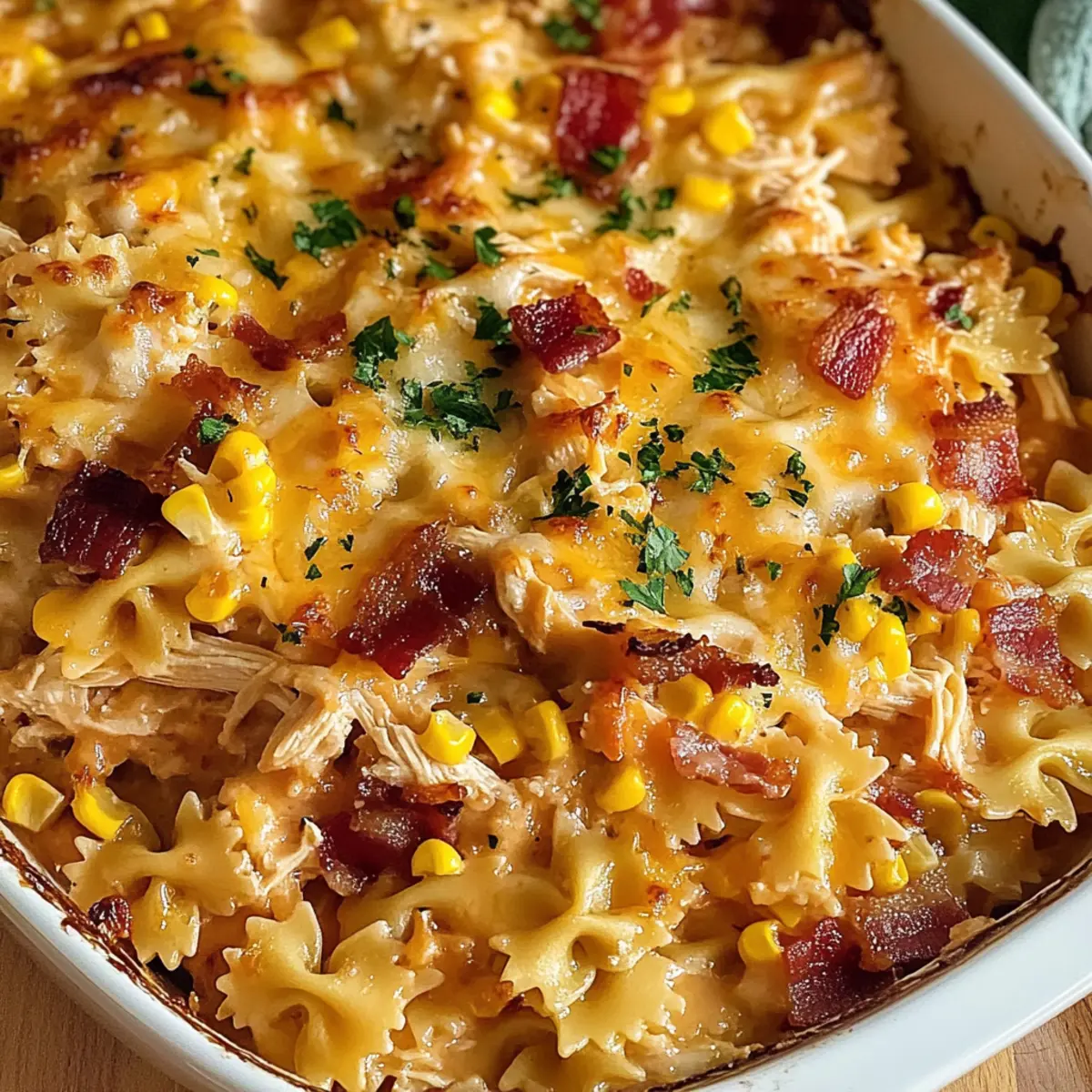 Cremiger BBQ Ranch Hähnchenauflauf für jeden Abend