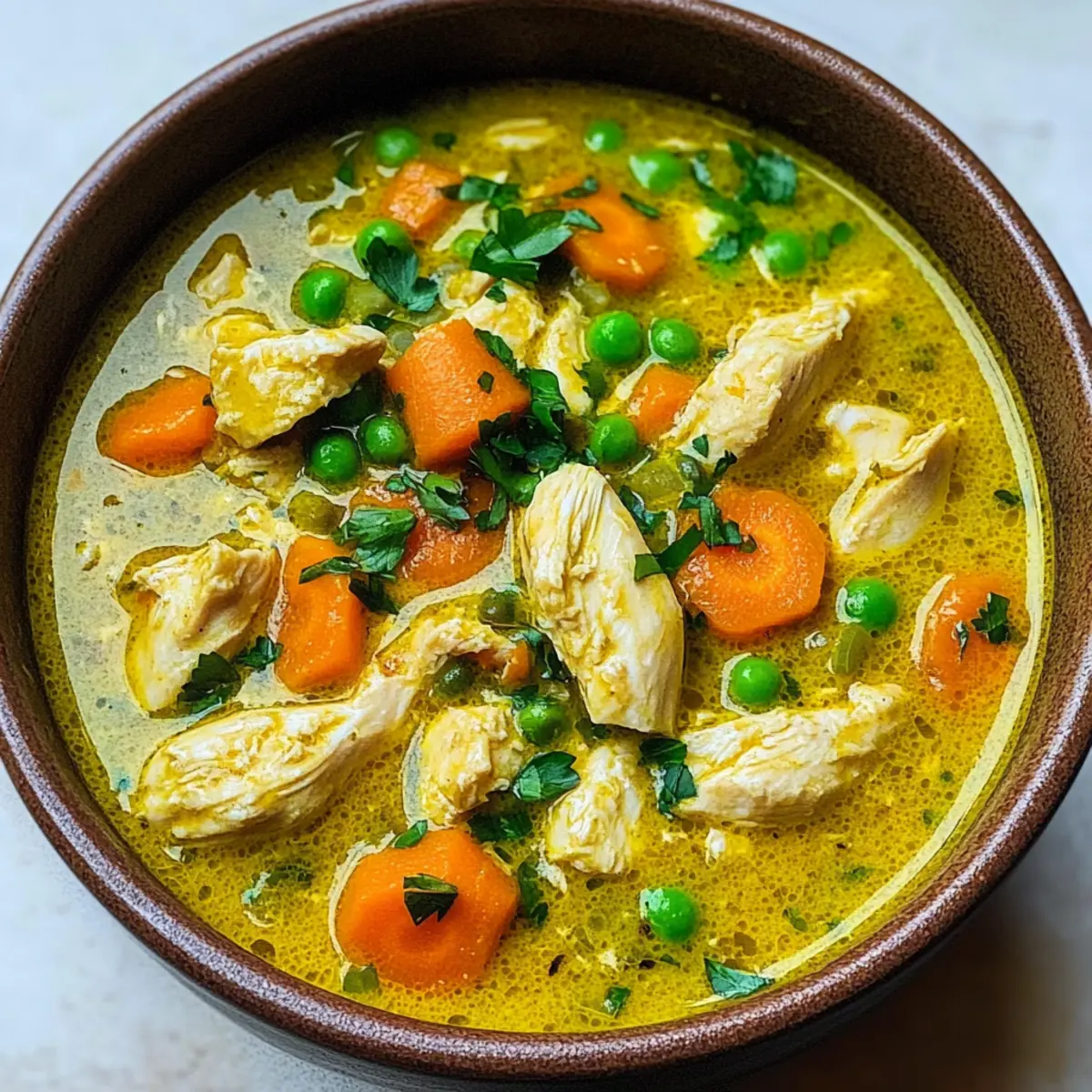 Goldene Kurkuma-Hühnersuppe für Wohlfühlmomente