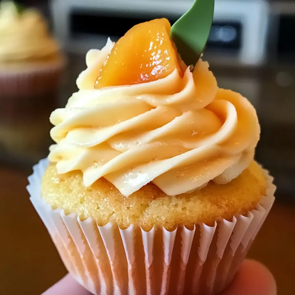 Honig Pfirsich Frischkäse Muffins zum Verlieben