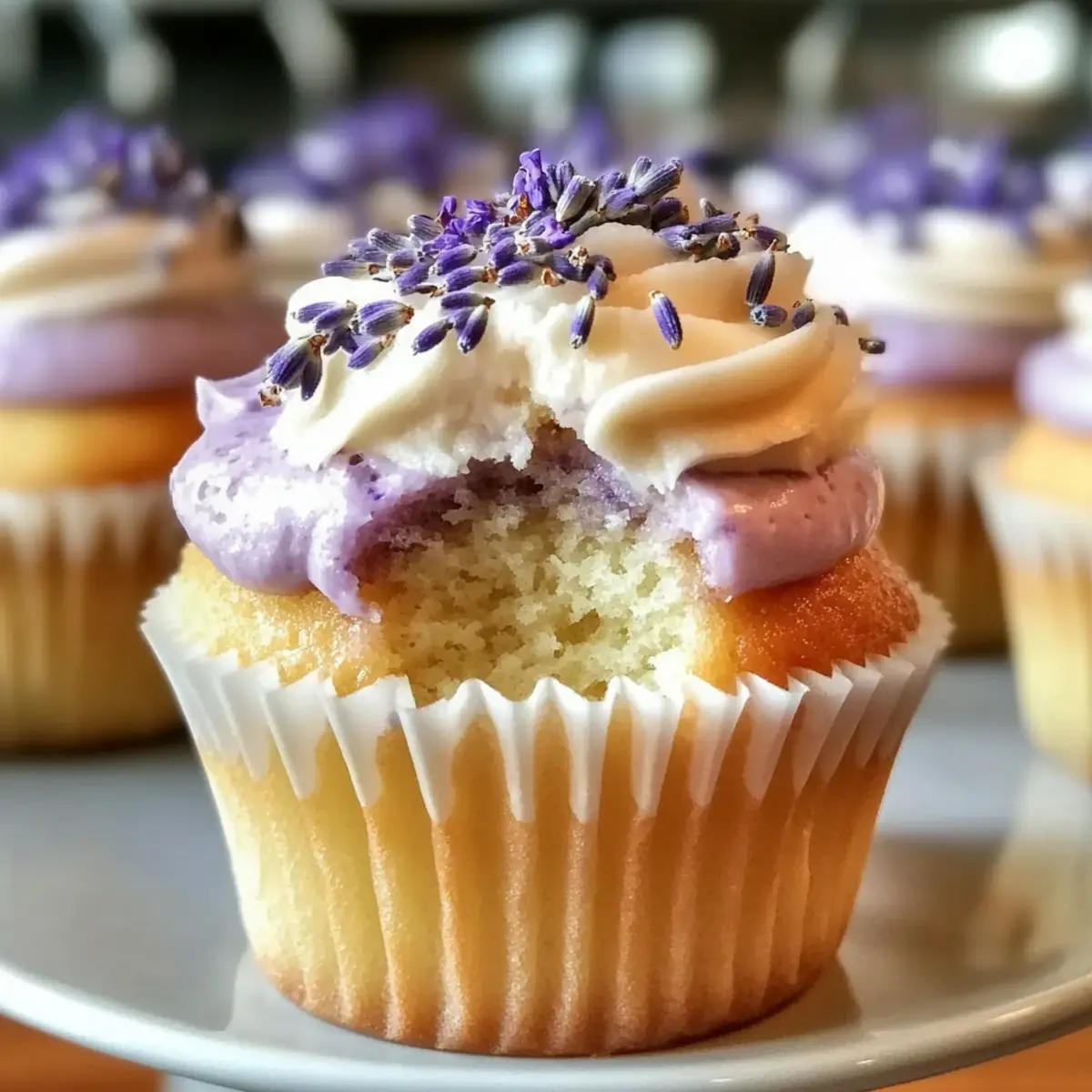 Lavendel Honig Cupcakes für einen zauberhaften Genuss