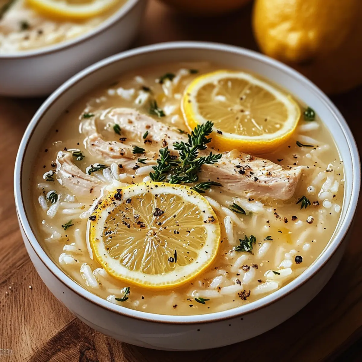 Zitronenhühnchensuppe für gemütliche Abende