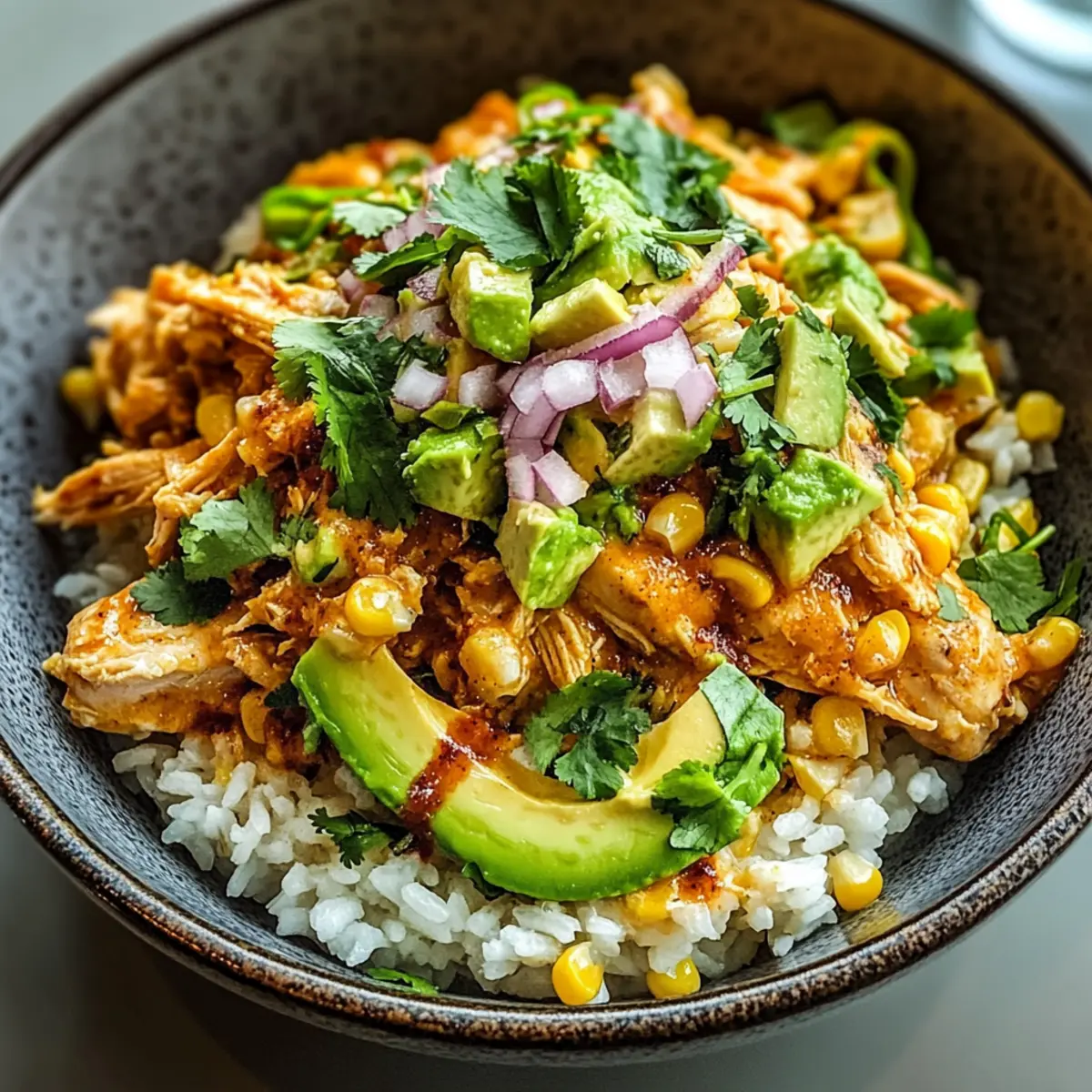 Mexikanische Straßenmais-Hühnchen-Schalen einfach gemacht
