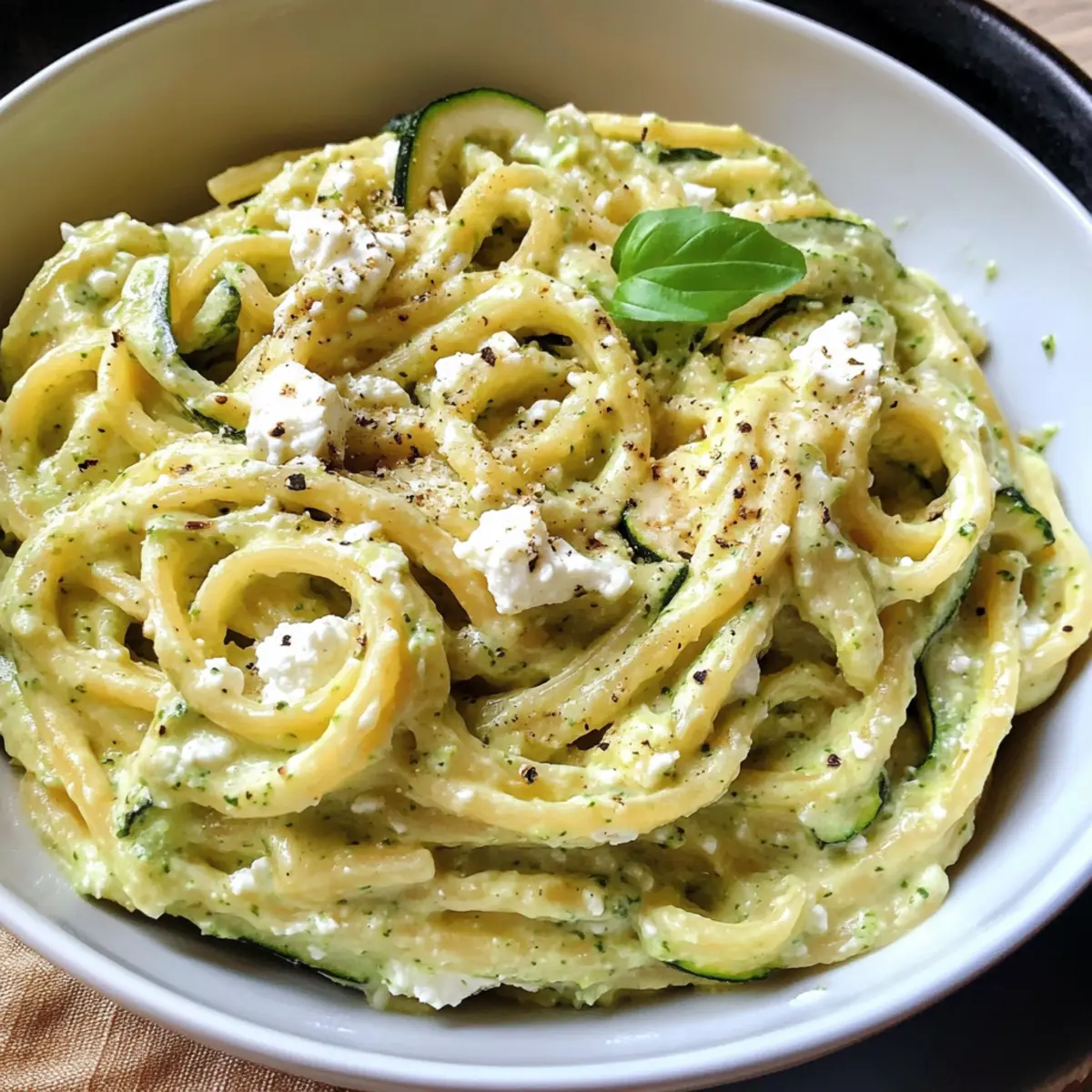 Pasta in Zucchinisauce für schnelle Genussmomente