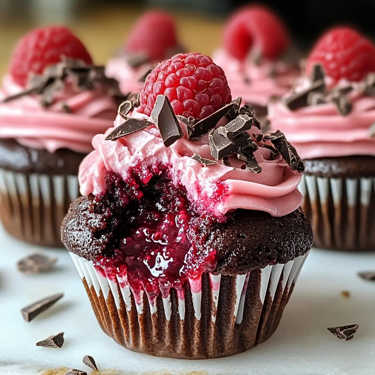 Himbeer-Schokoladen-Lava-Cupcakes für besondere Anlässe