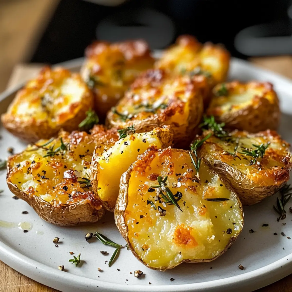 Gestampfte Kartoffeln: Knusprig und Butterweich