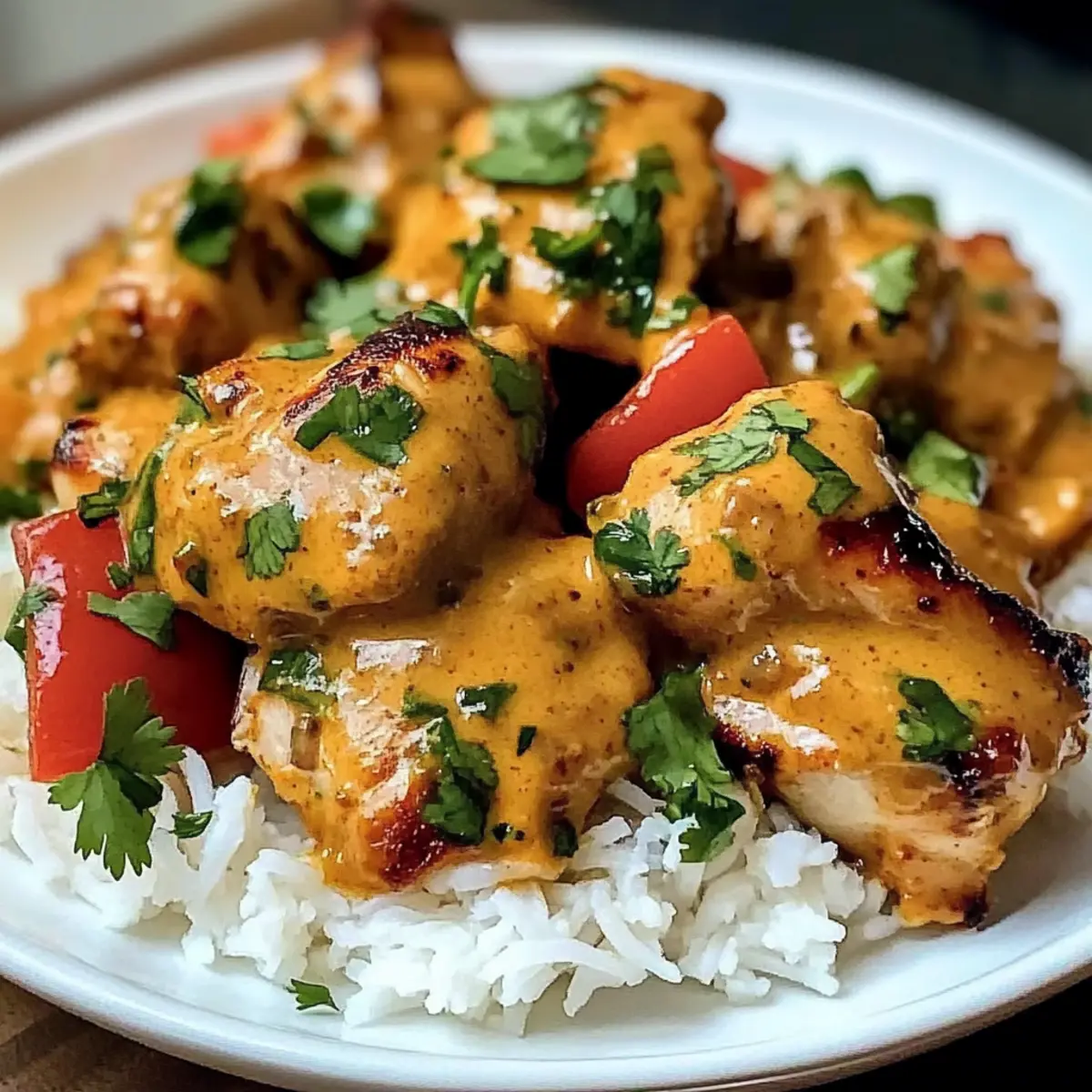 Scharfes brasilianisches Kokosnuss-Hühnchen genießen