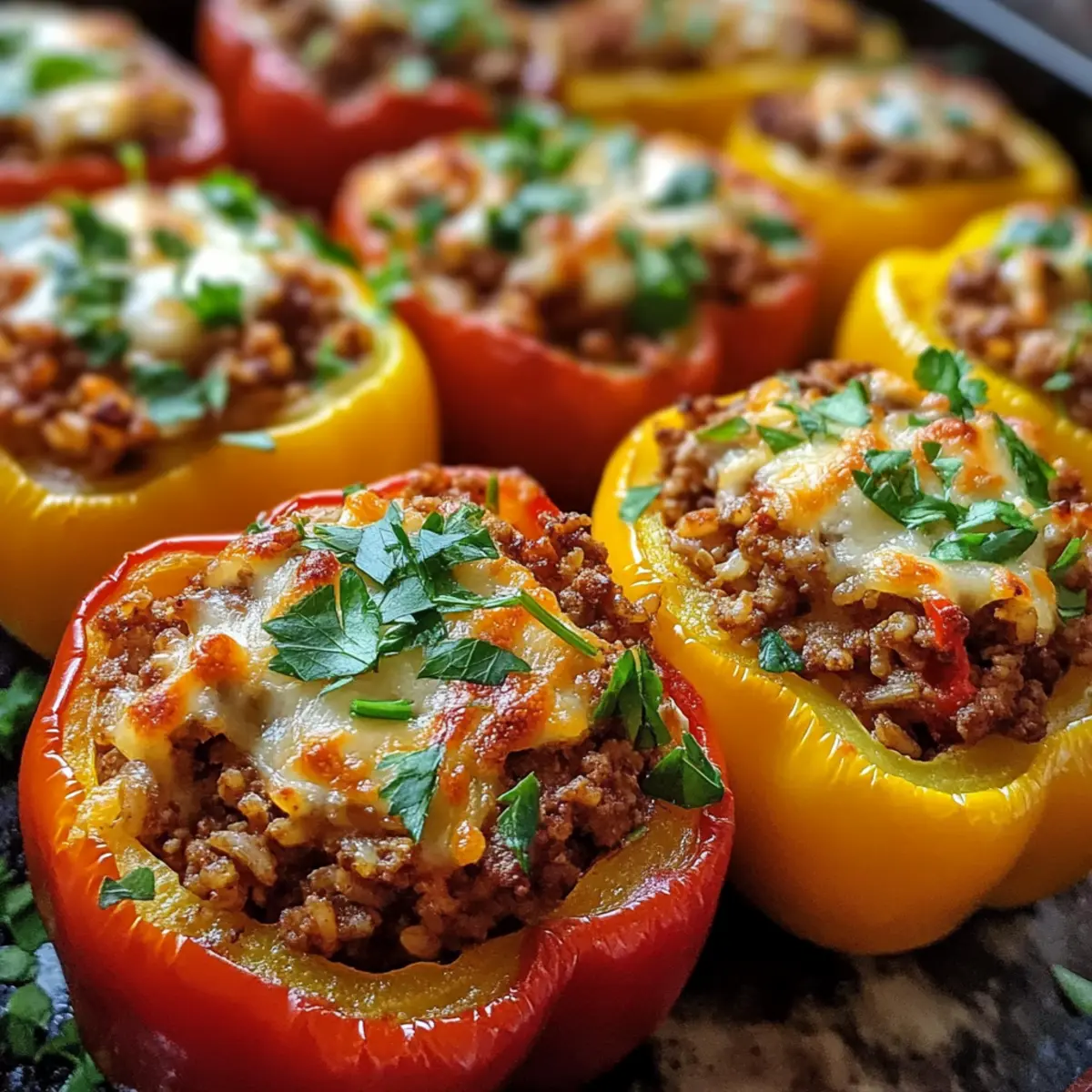 Gefüllte Paprika mit hohem Proteinanteil leicht gemacht