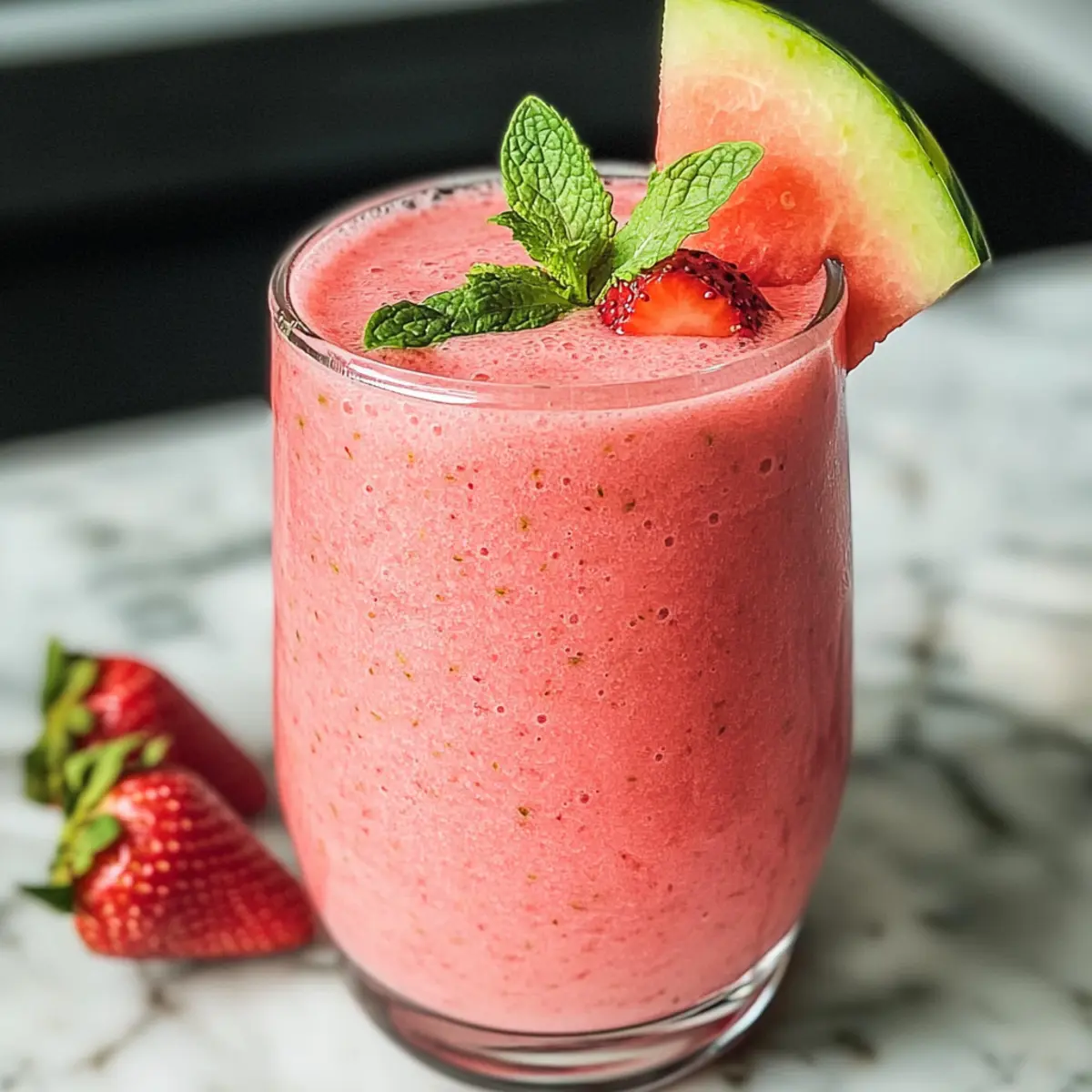 Erfrischender Wassermelonen-Smoothie für den Sommer