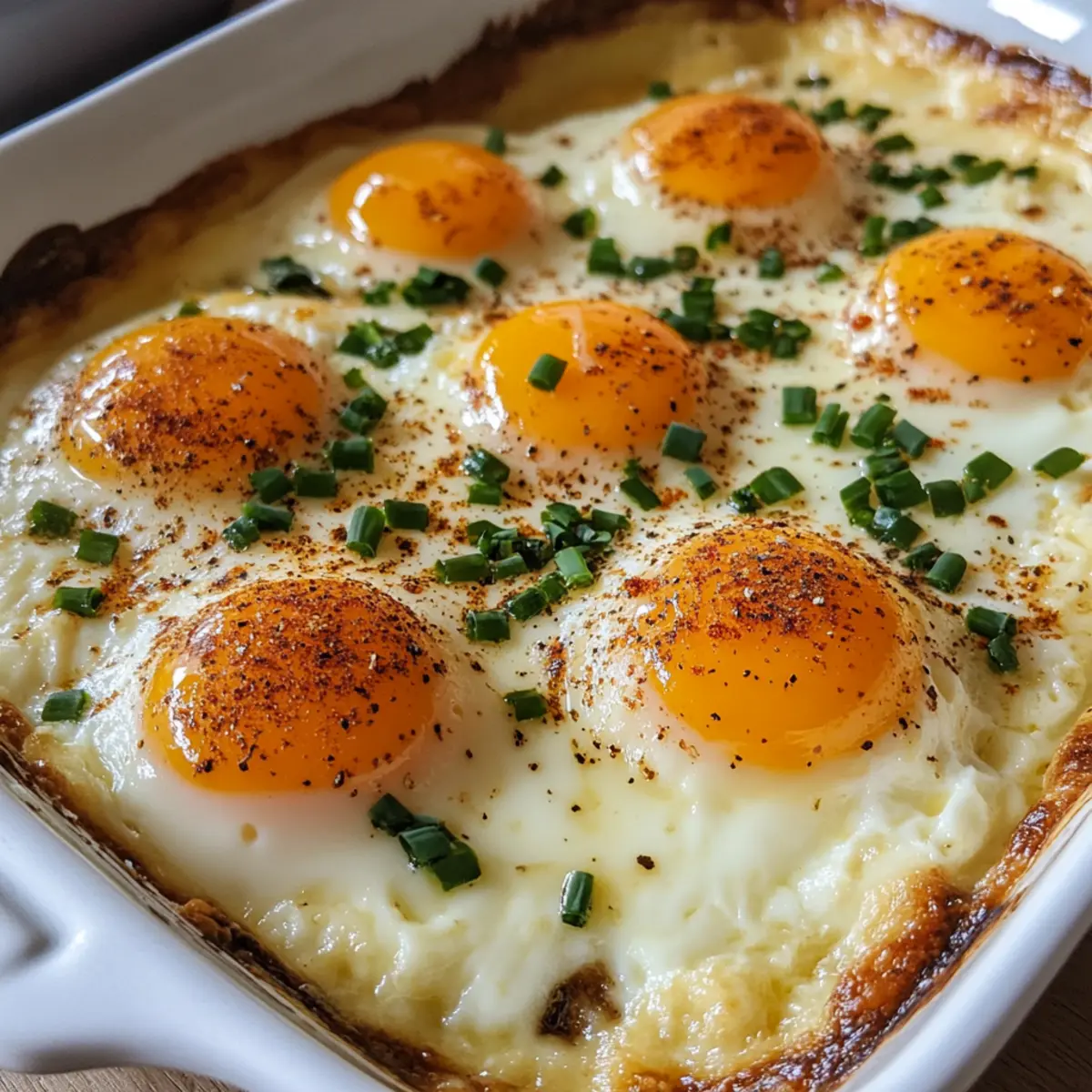 Überbackene französische Eier für ein köstliches Brunch