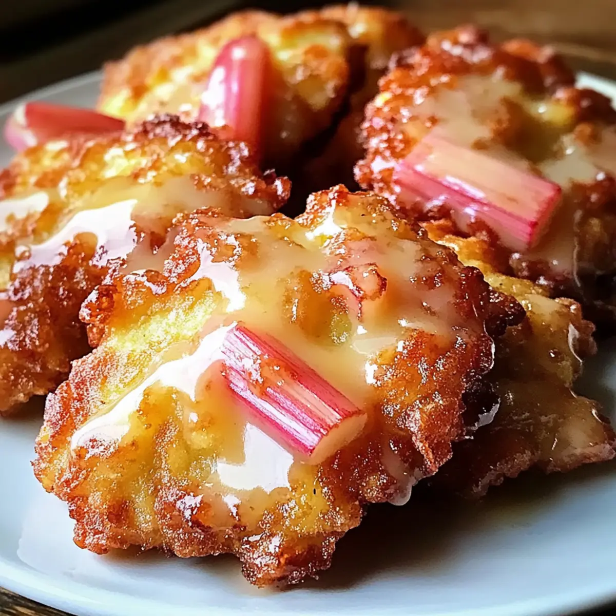 Gebackene Rhabarber-Krapfen für genussvolle Frühstücksmomente