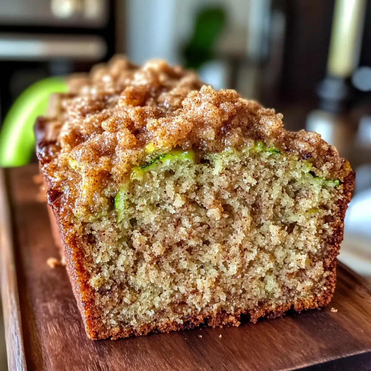 Braune Butter Bananen Zucchini Brot mit Streusel