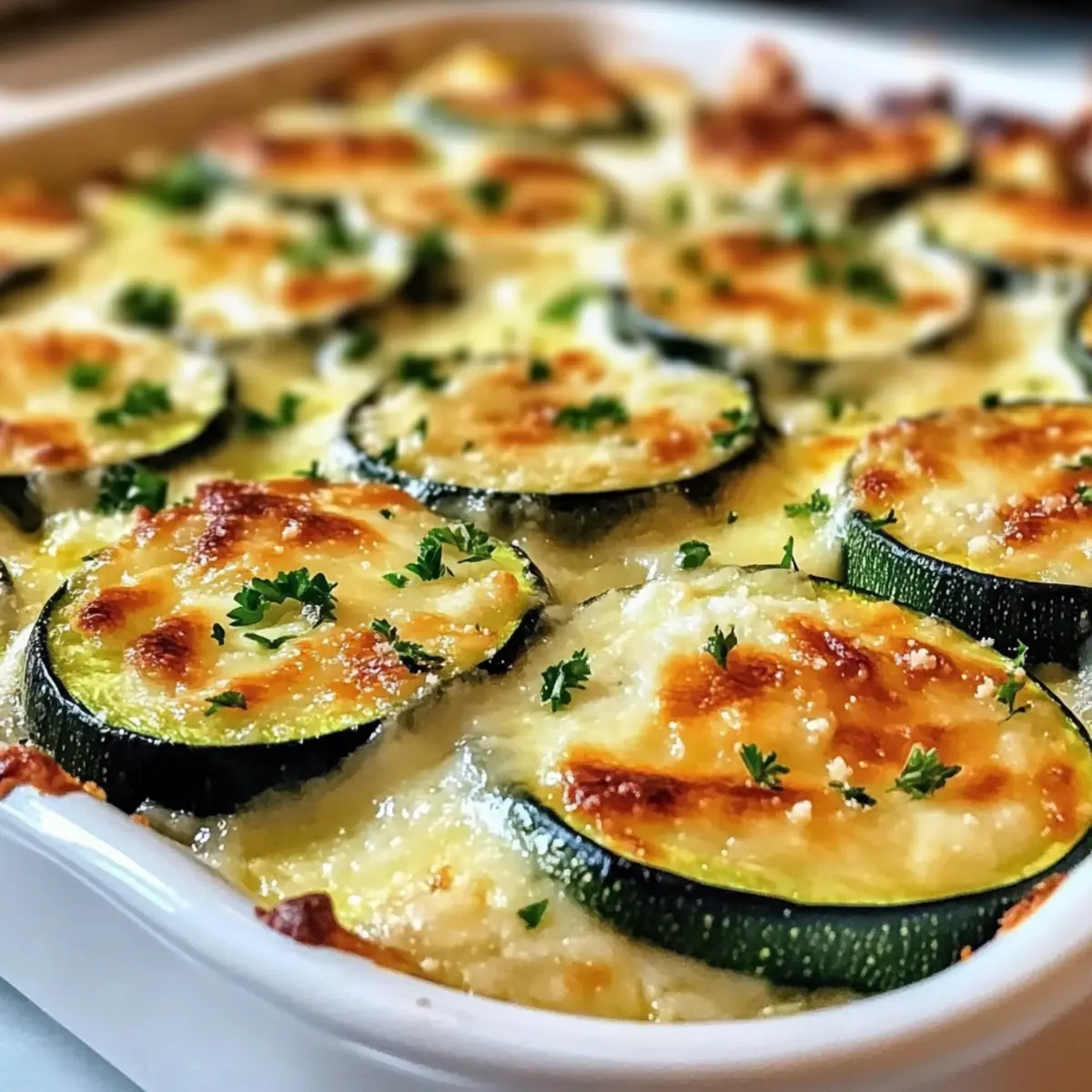 Käseüberbackene Zucchini: Einfach und Lecker