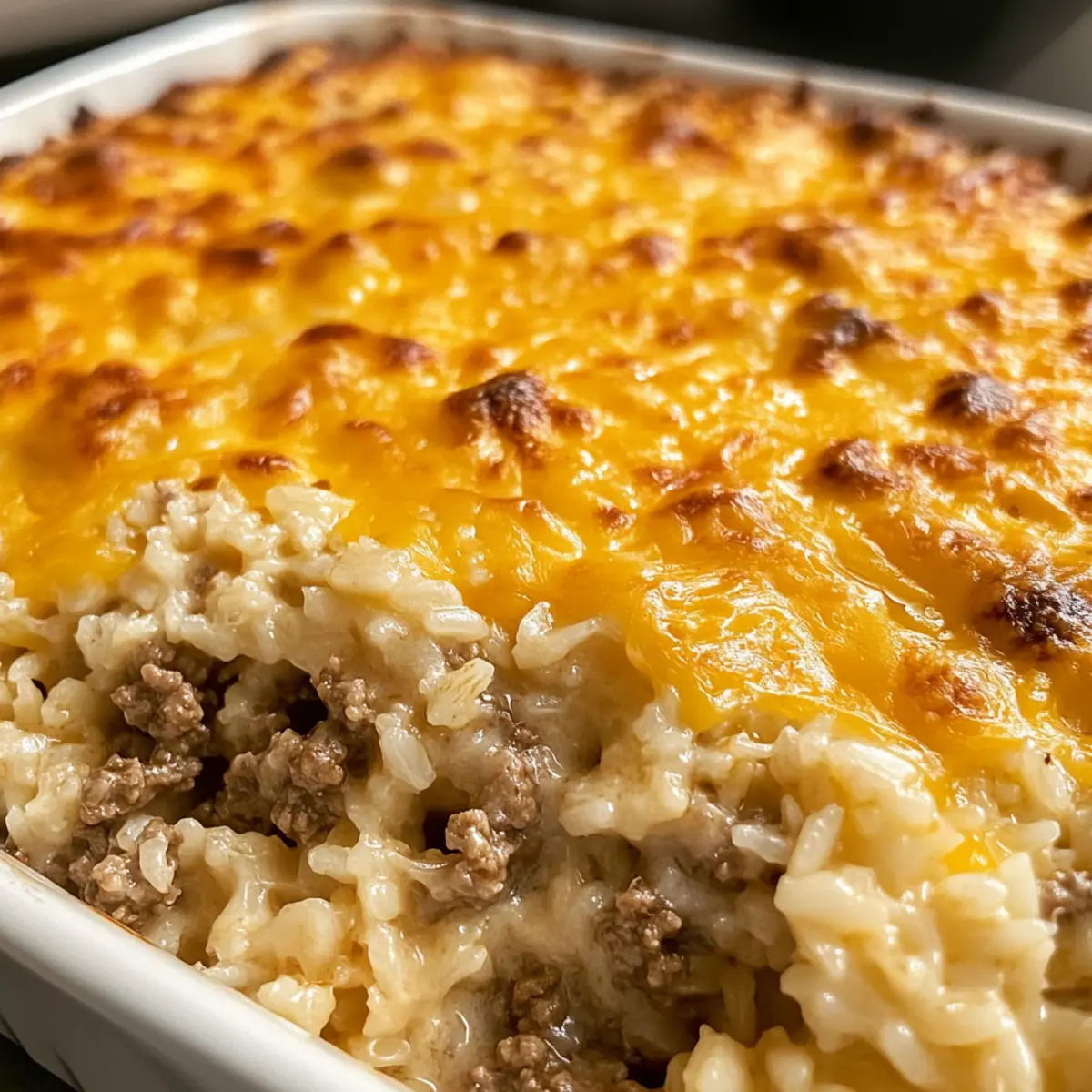 Käse-Hackfleisch-und-Reis-Auflauf für die ganze Familie