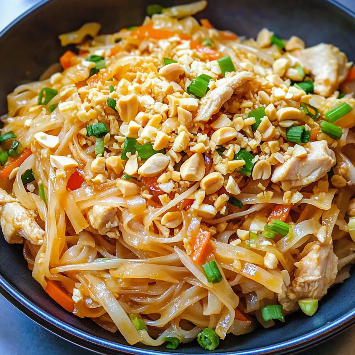 Hühnchen Pad Thai in nur 20 Minuten zubereiten