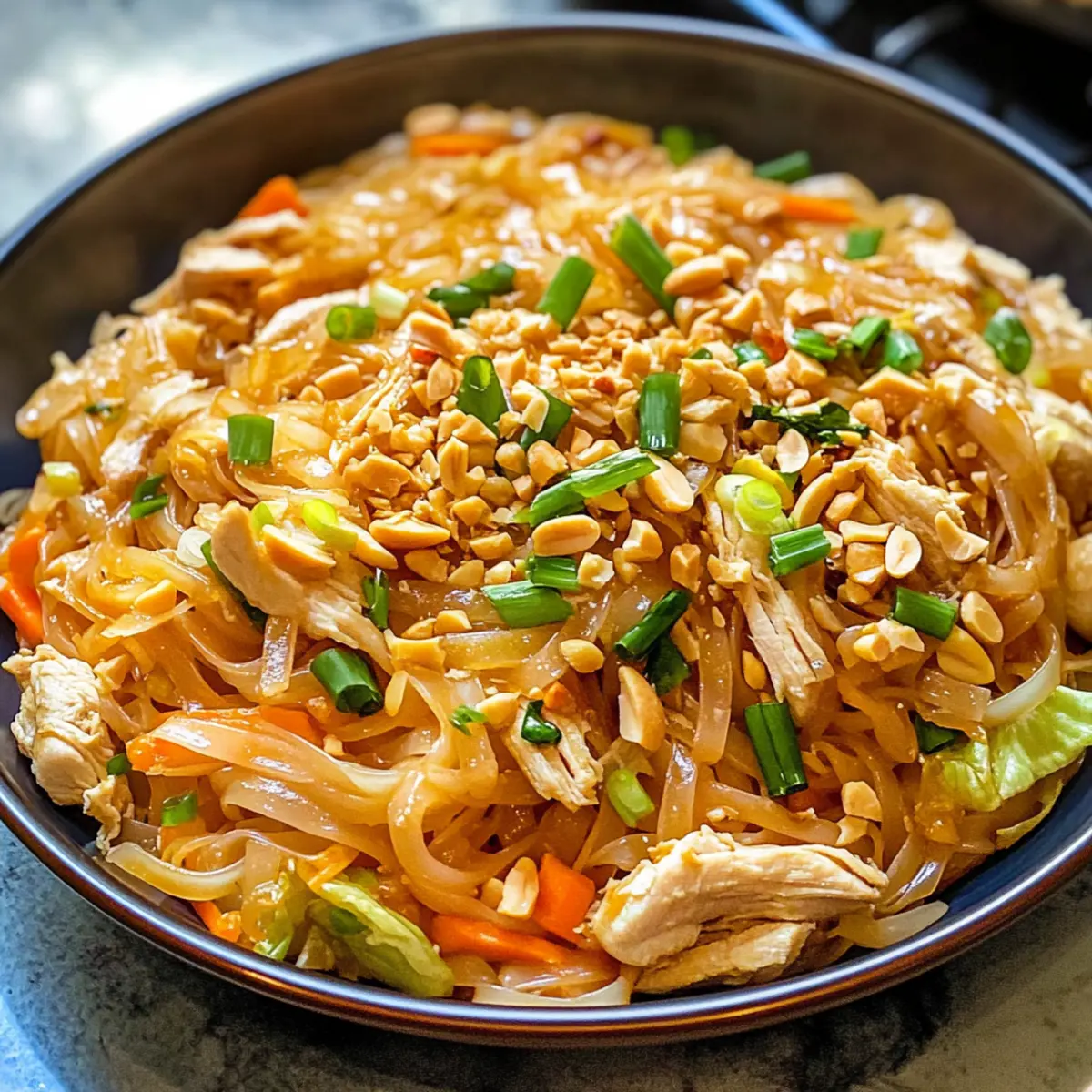 Hühnchen Pad Thai – Schnell und Besser als Takeout