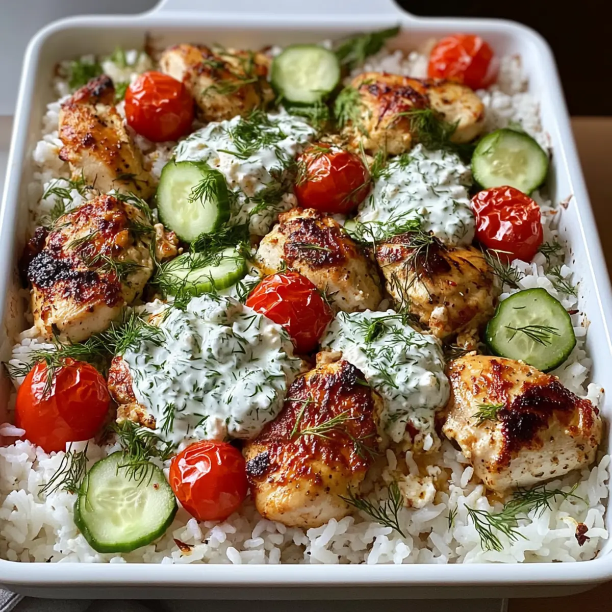 Hühnchen Tzatziki: Schnelles, leckeres One-Pan-Gericht