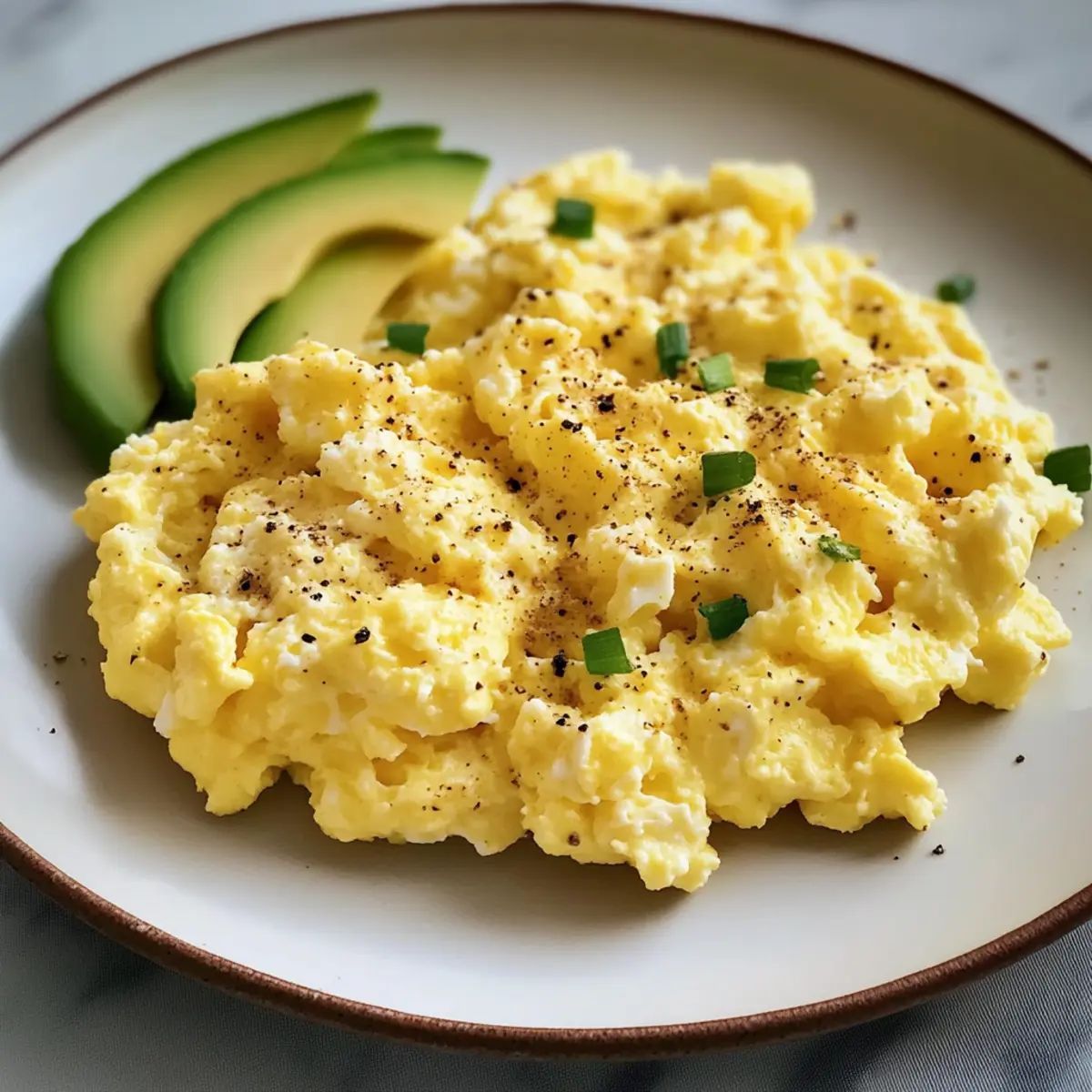 Hüttenkäse Rühreier für ein schnelles Frühstück